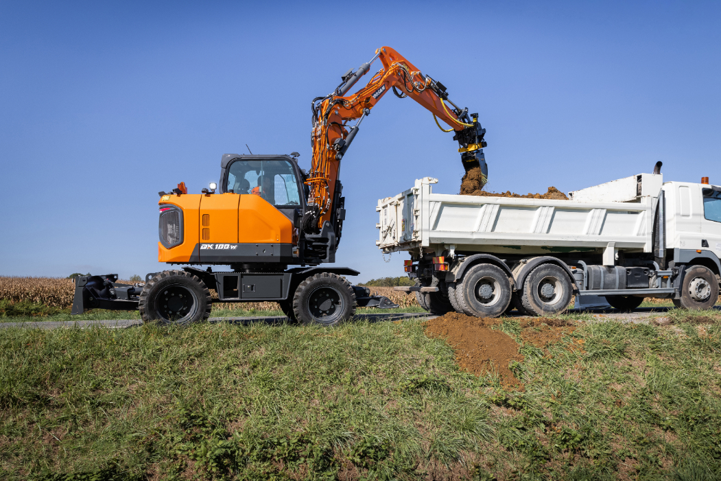 L'idraulica del Doosan DX100W è performante