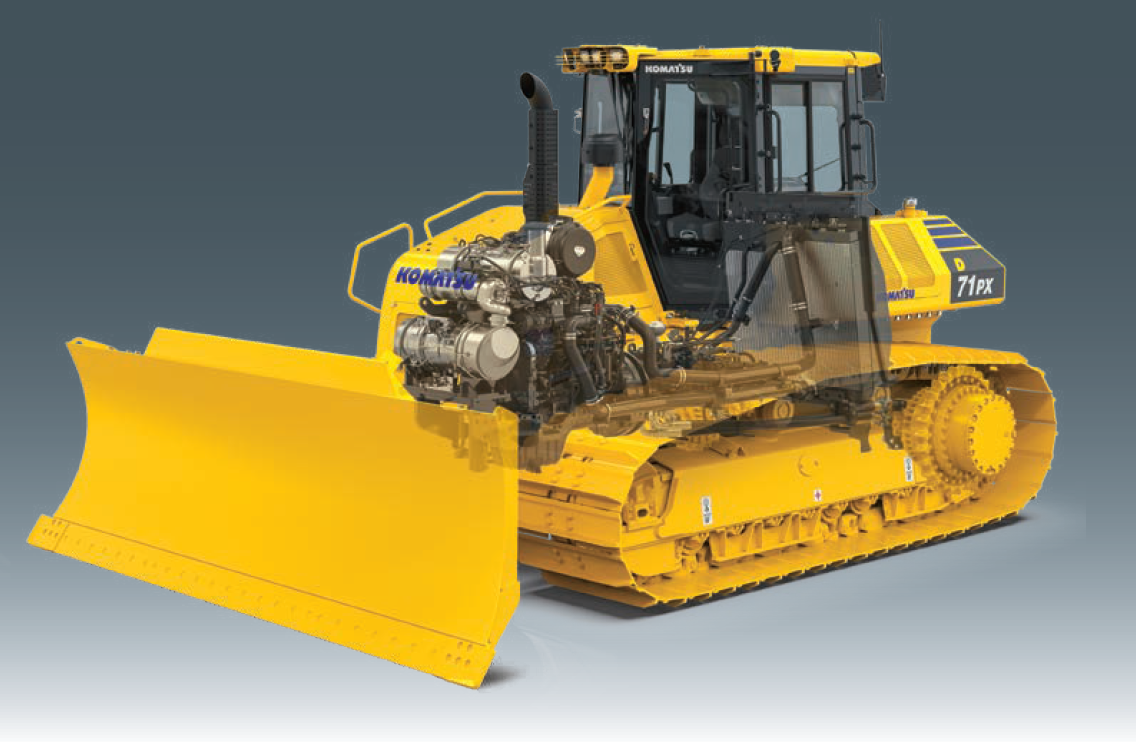 Schema funzionale innovativo per il D71 di Komatsu