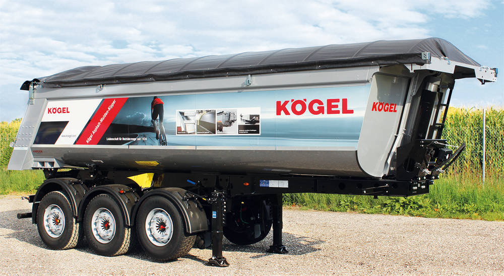 La gamma Kögel ha modelli specializzati per il trasporto dei conglomerati bituminosi