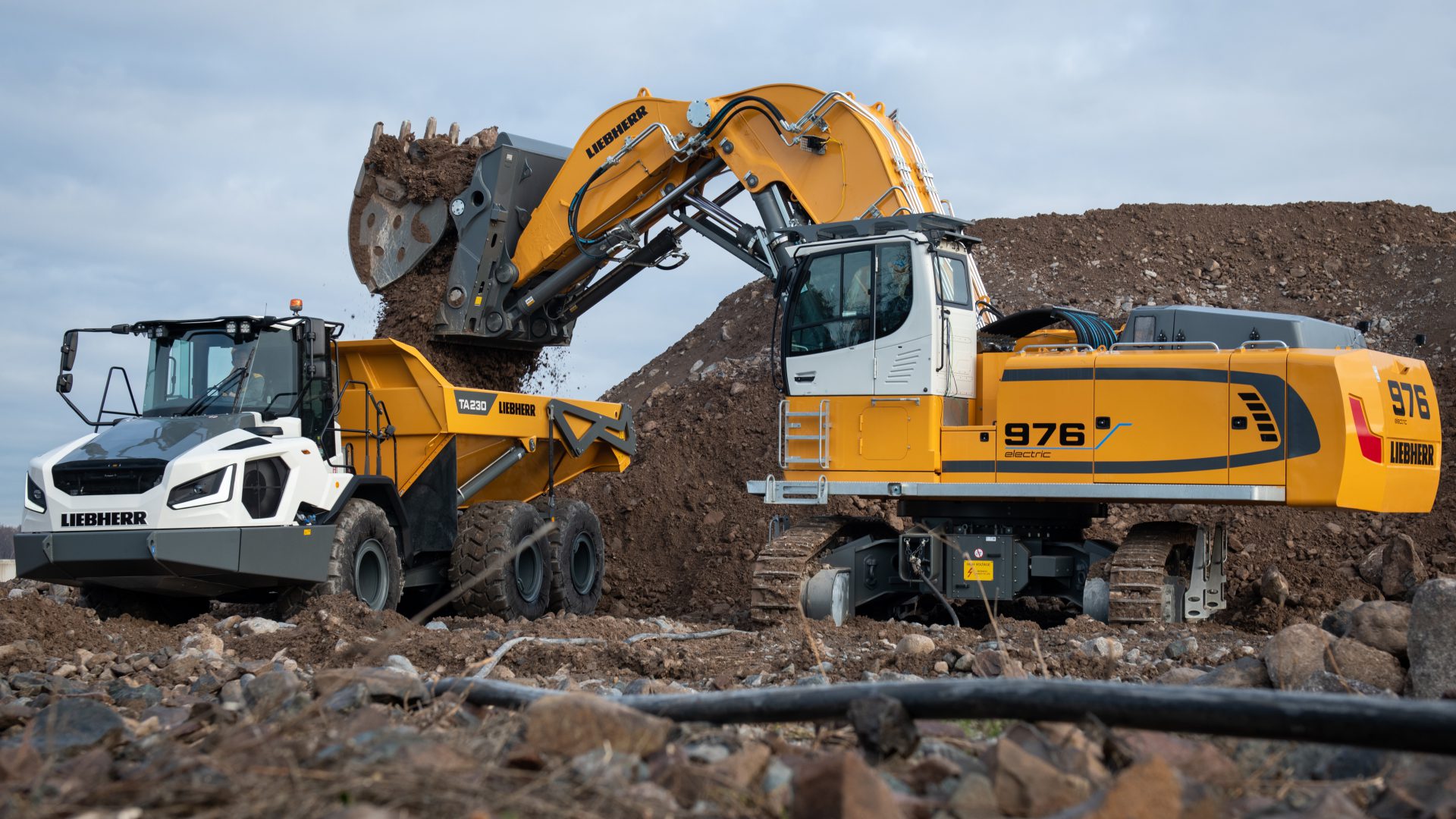 Gli escavatori elettrici sono uno degli asset per Liebherr