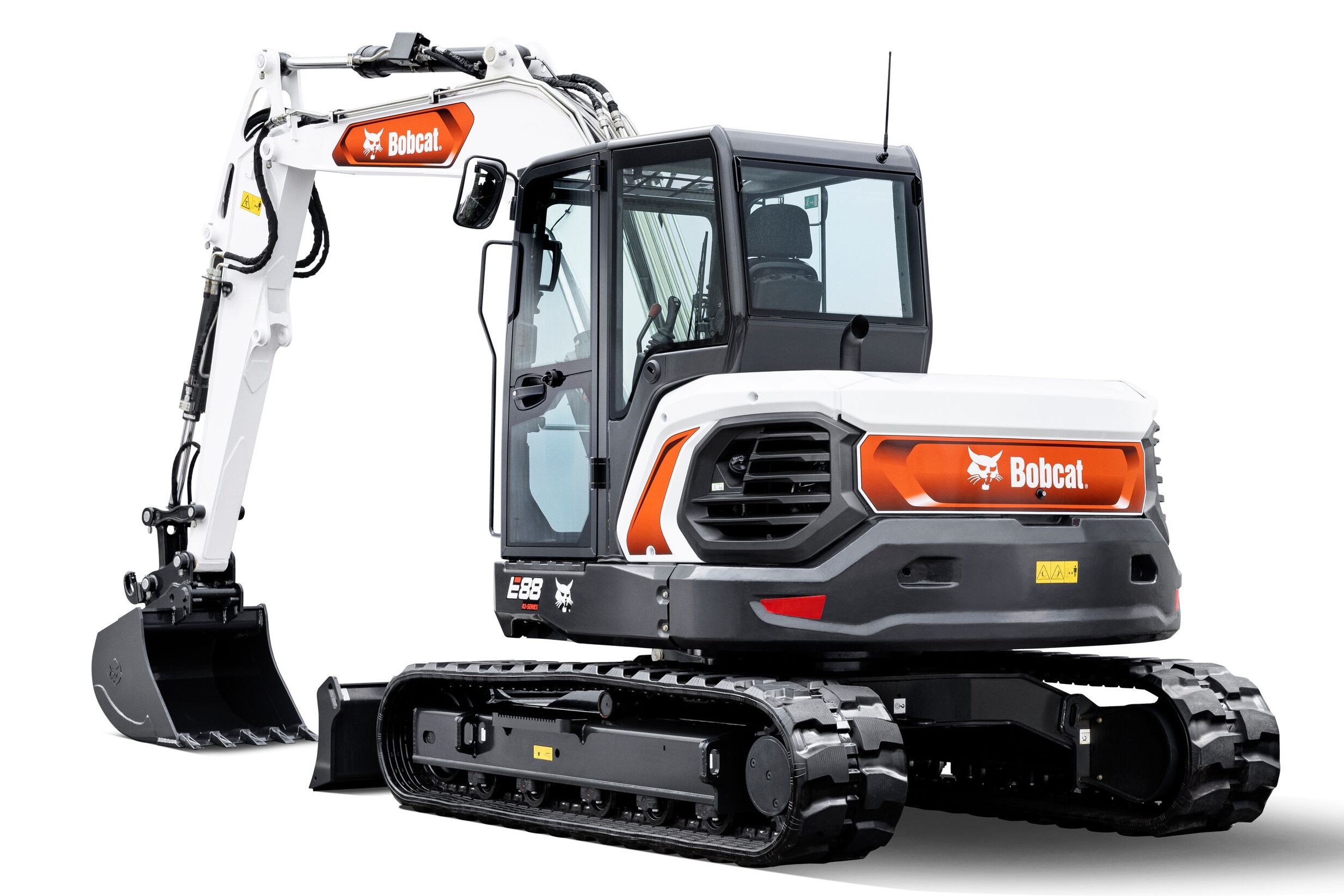 Il Bobcat E88 ha una larghezza di 2,20 metri contro i precedenti 2,30 metri del predecessore E85