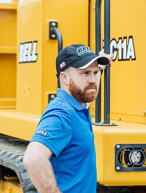 Brad Castle, product manager che ha seguito il progetto dei nuovi dumper cingolati TC7A e TC11A