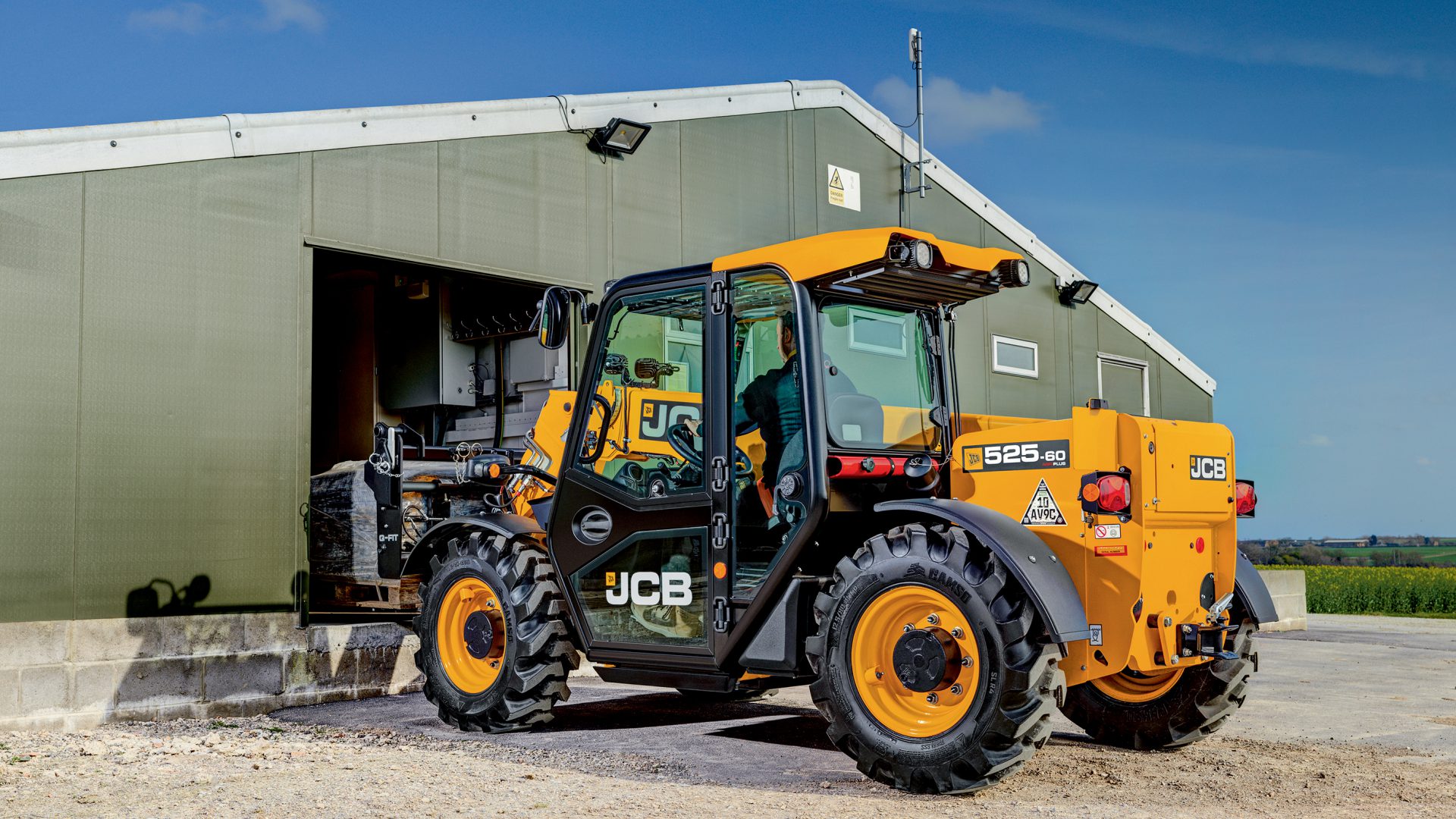 Il JCB 525-60 ha mantenuto dimensioni molto compatte anche in versione Stage V