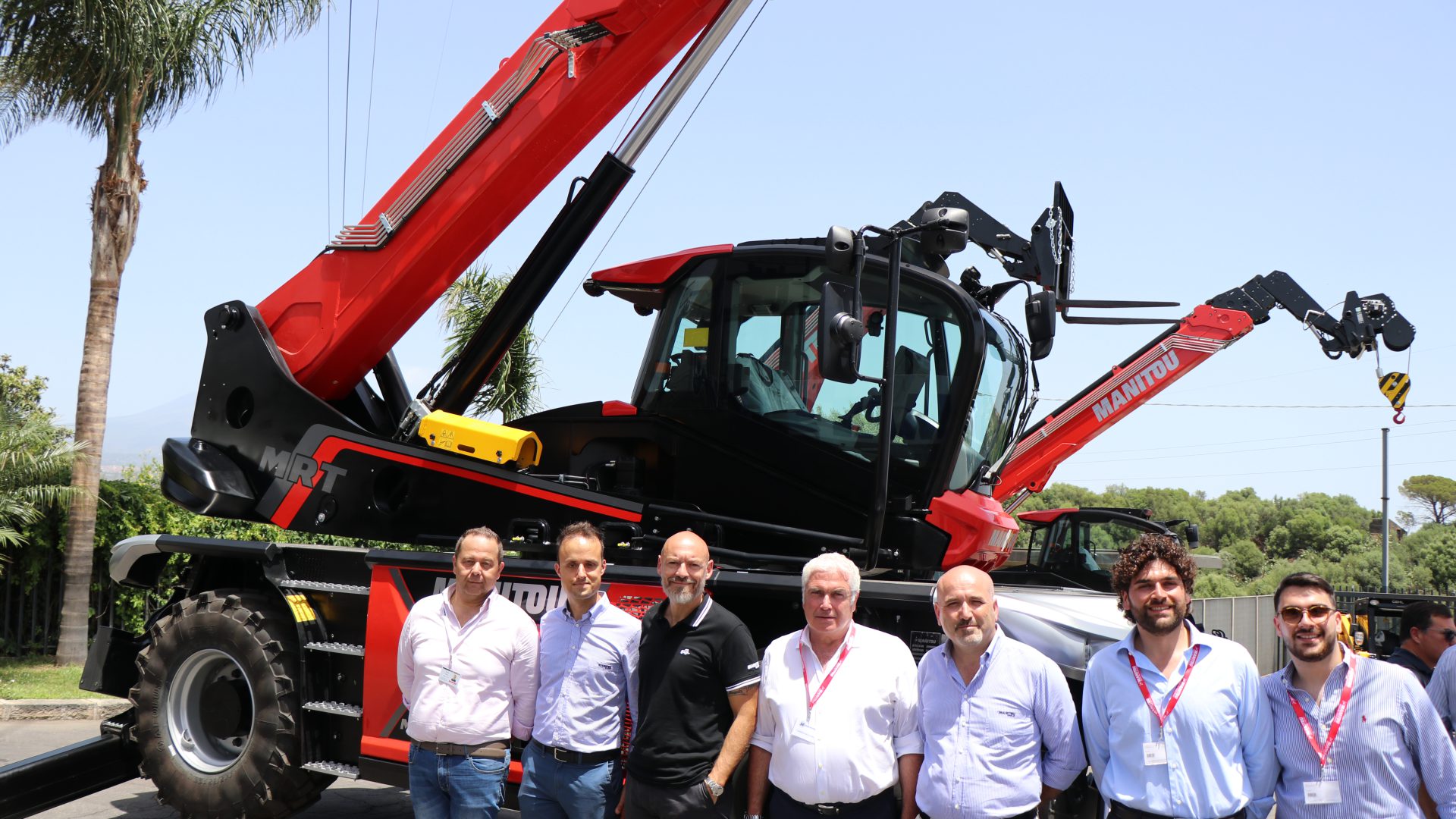 Il team direttivo di Manitou Italia era presente all'open-day di Maugeri Macchine