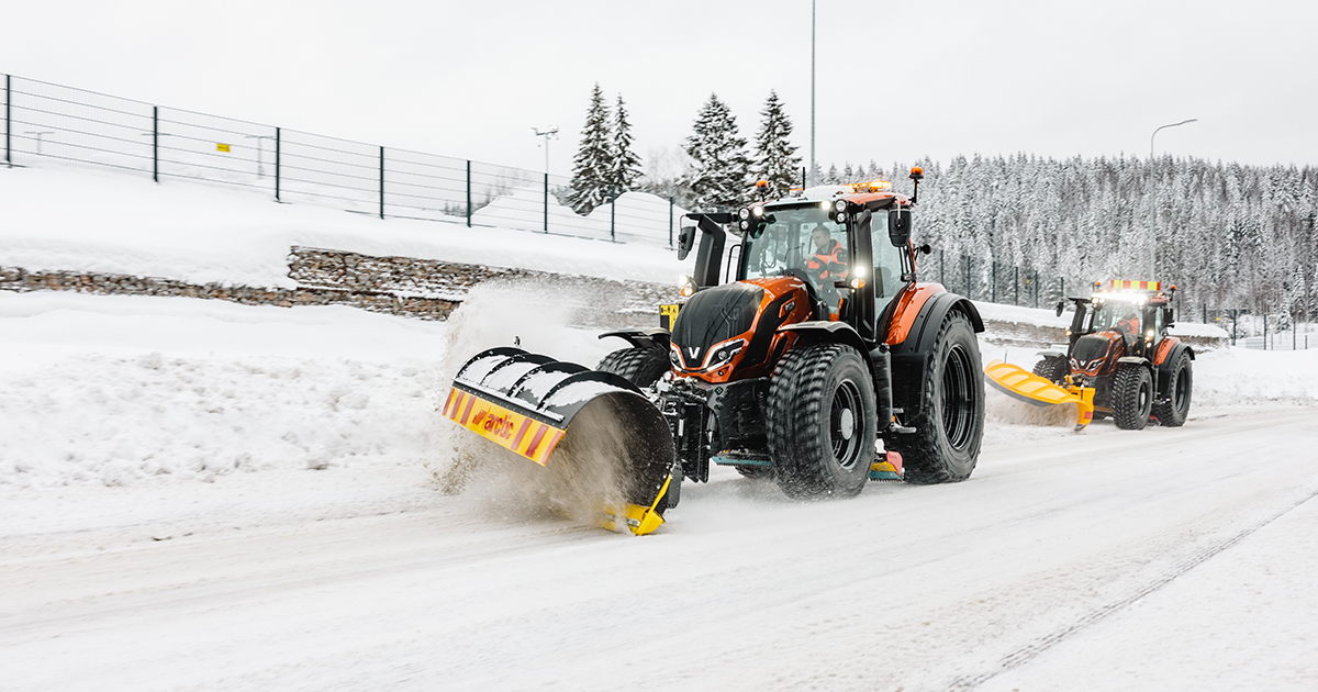 Lo sgombero neve fa parte dell'uso corrente dei trattori