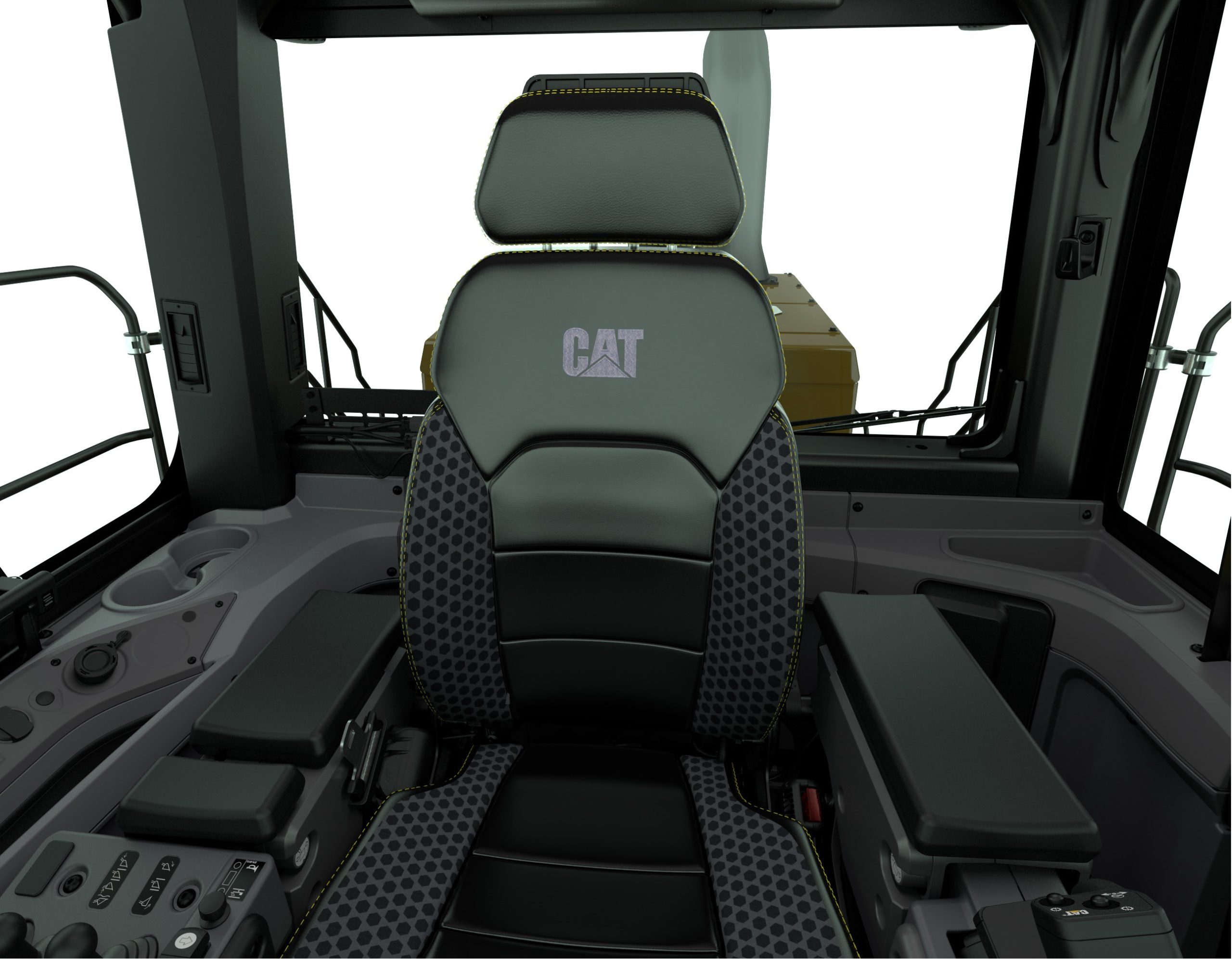 Il sedile di guida della Caterpillar 988K XE è riscaldato e raffrescato di serie