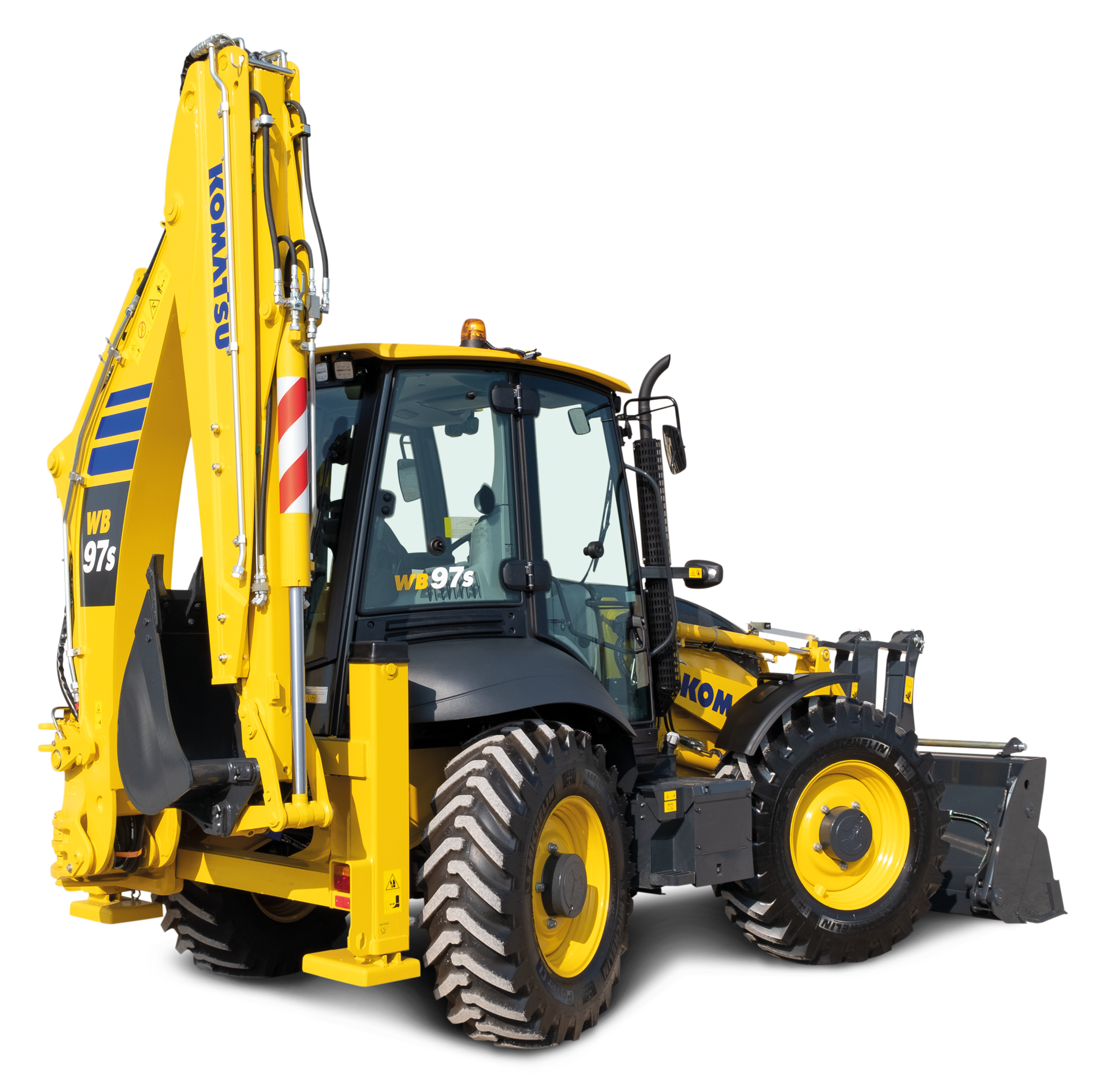 La Komatsu WB97S-8 si colloca al vertice della gamma