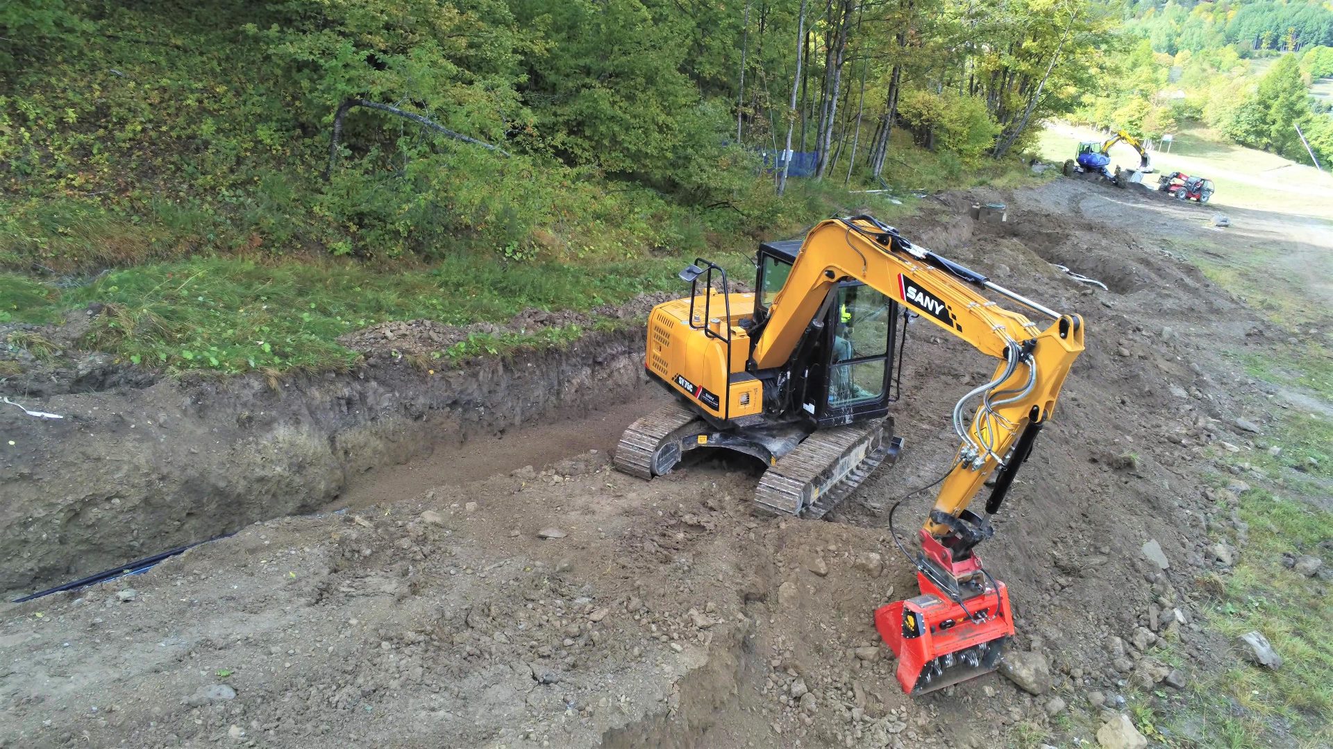 Le benne transformer della Allu consentono un'ideale ottimizzazione del cantiere