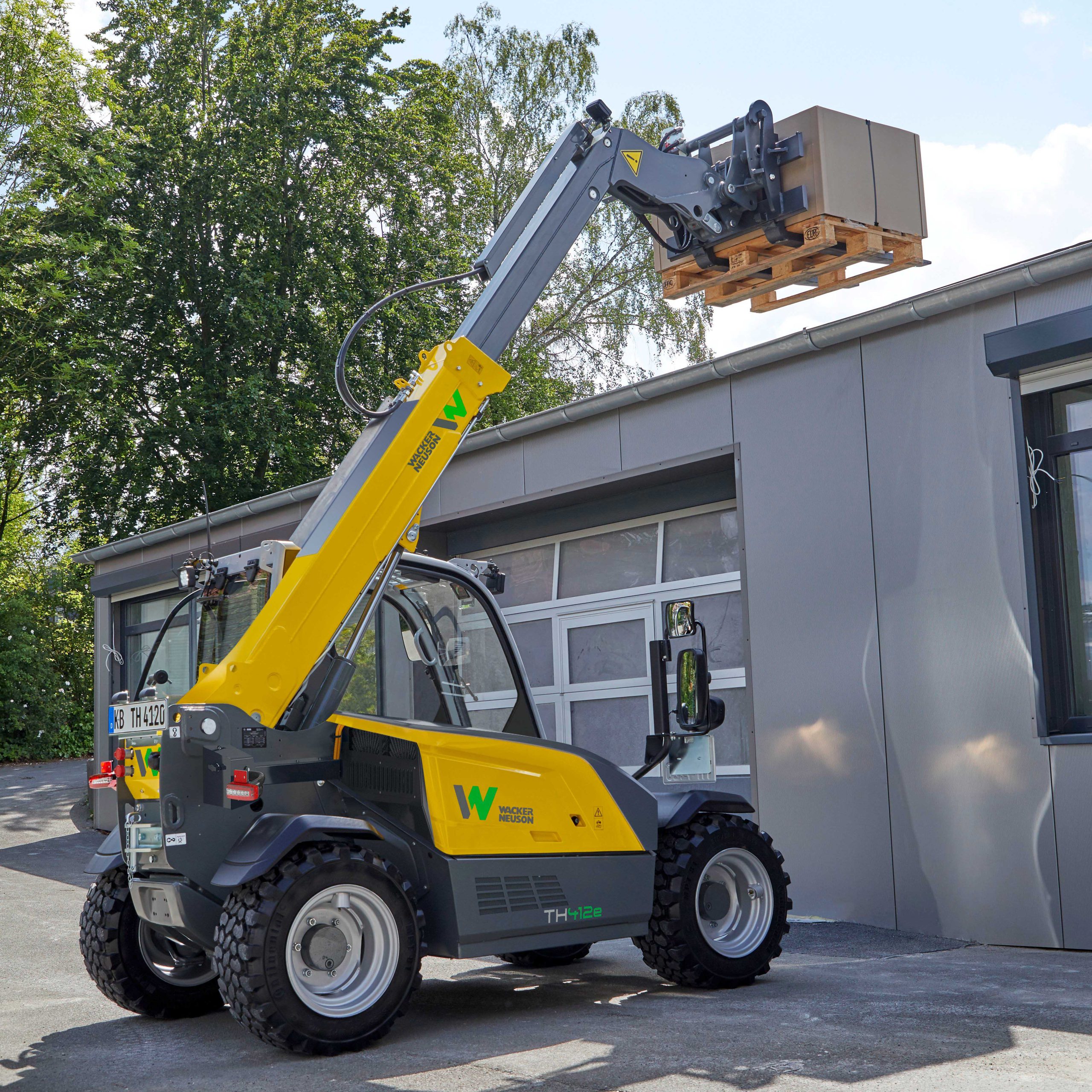 Wacker Neuson ha presentato anche il nuovo telescopico elettrico TH412e