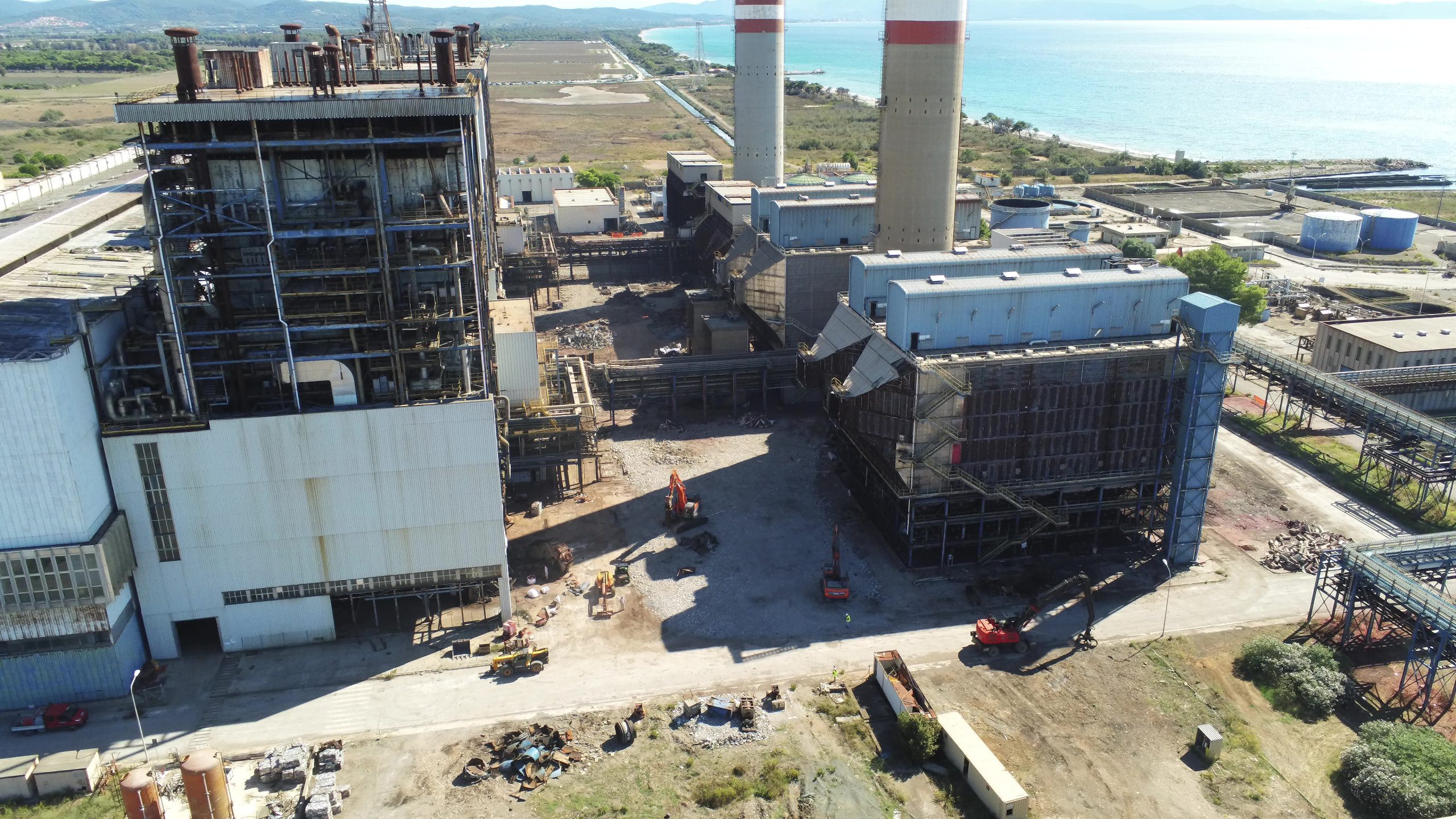 La ex Centrale ENEL di Piombino è in fase di smantellamento