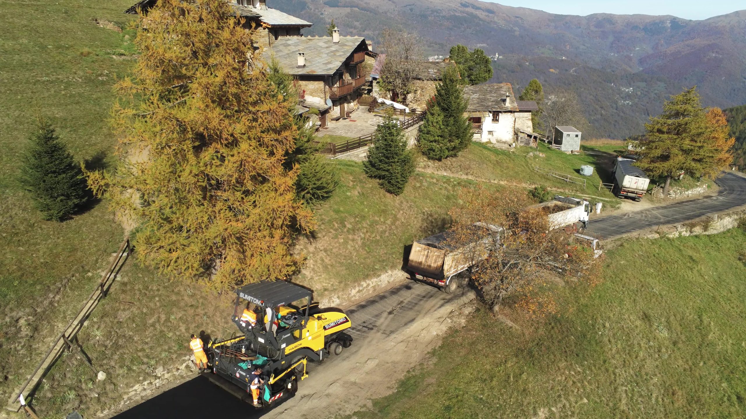 Il cantiere alpino ha messo alla prova la HA60W-11 in modo esemplare