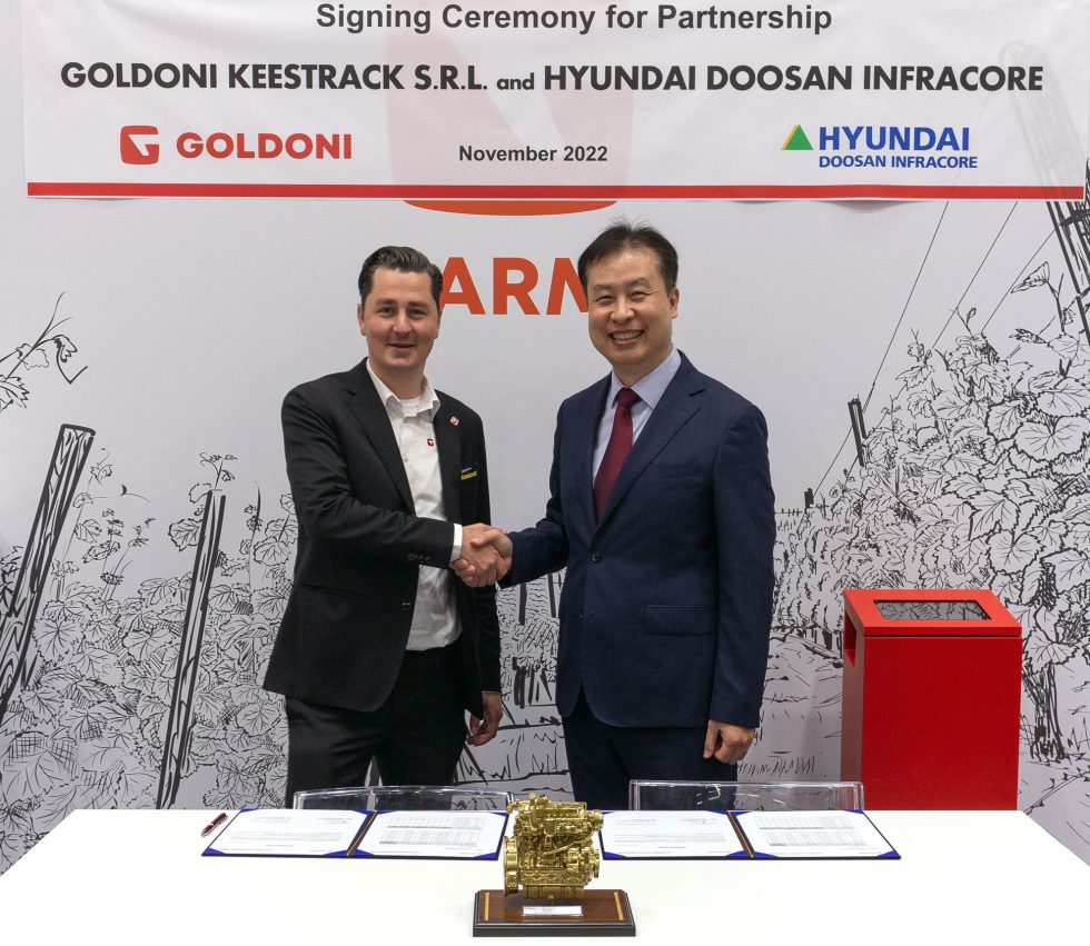 Hyundai Doosan ha chiuso un accordo di fornitura per 8000 motori con Keestrack Goldoni