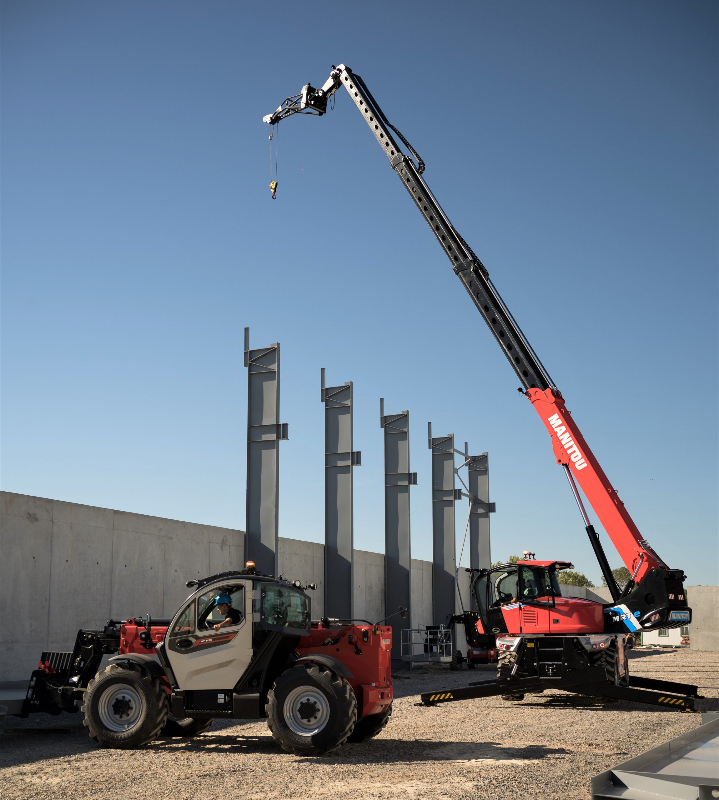 L'uso nei cantieri dei nuovi Manitou MRTe permette un loro impiego in ogni campo applicativo