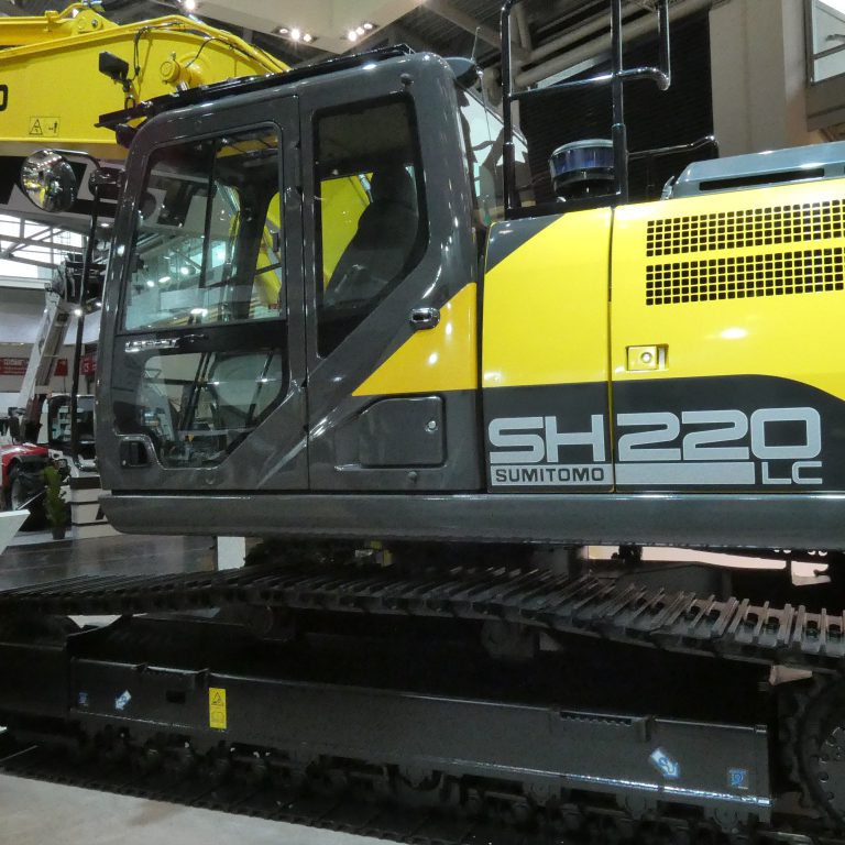 Sumitomo ha partecipato per la prima volta a Bauma con gli escavatori