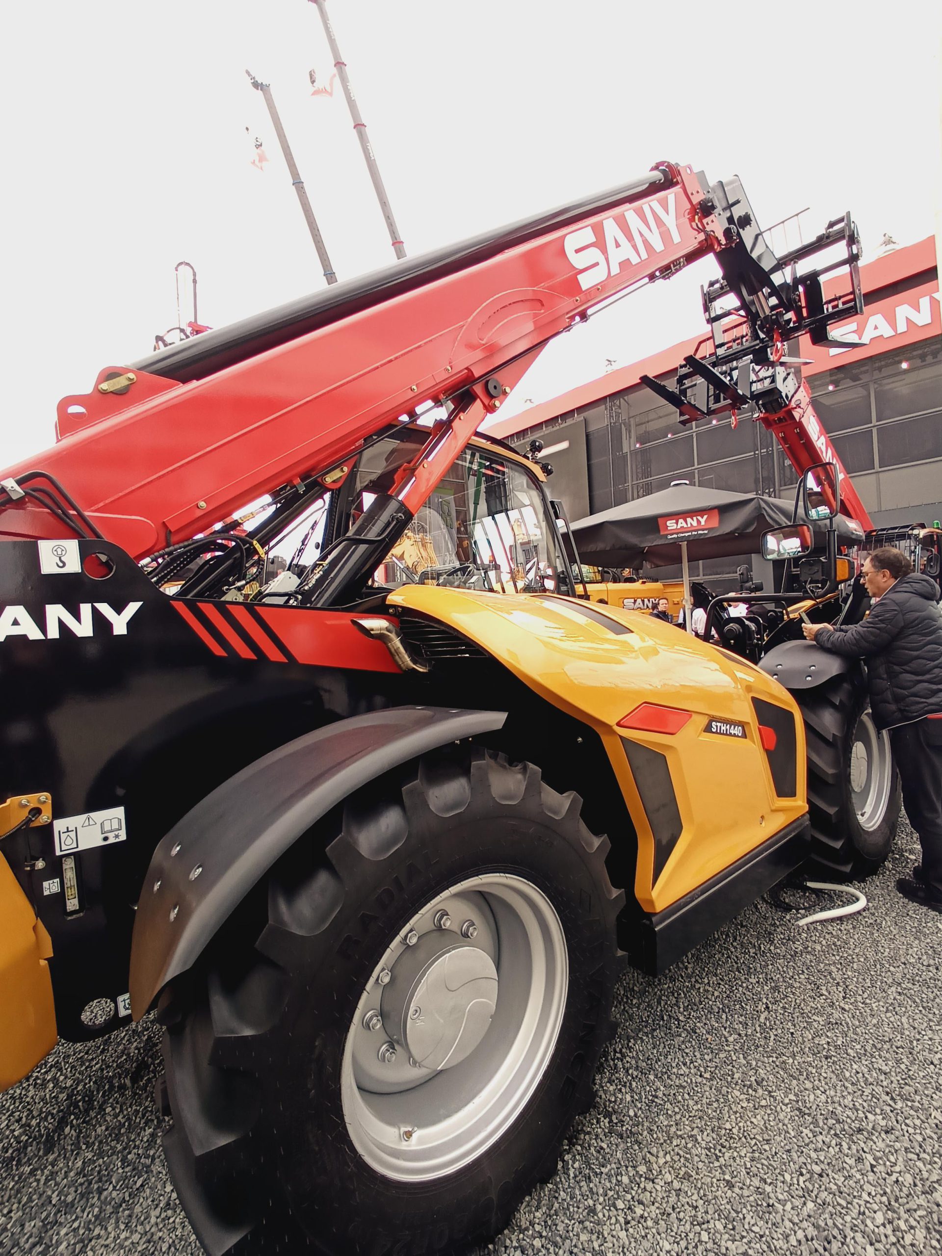 I sollevatori telescopici di Sany sono stati molto apprezzati a Bauma 2022