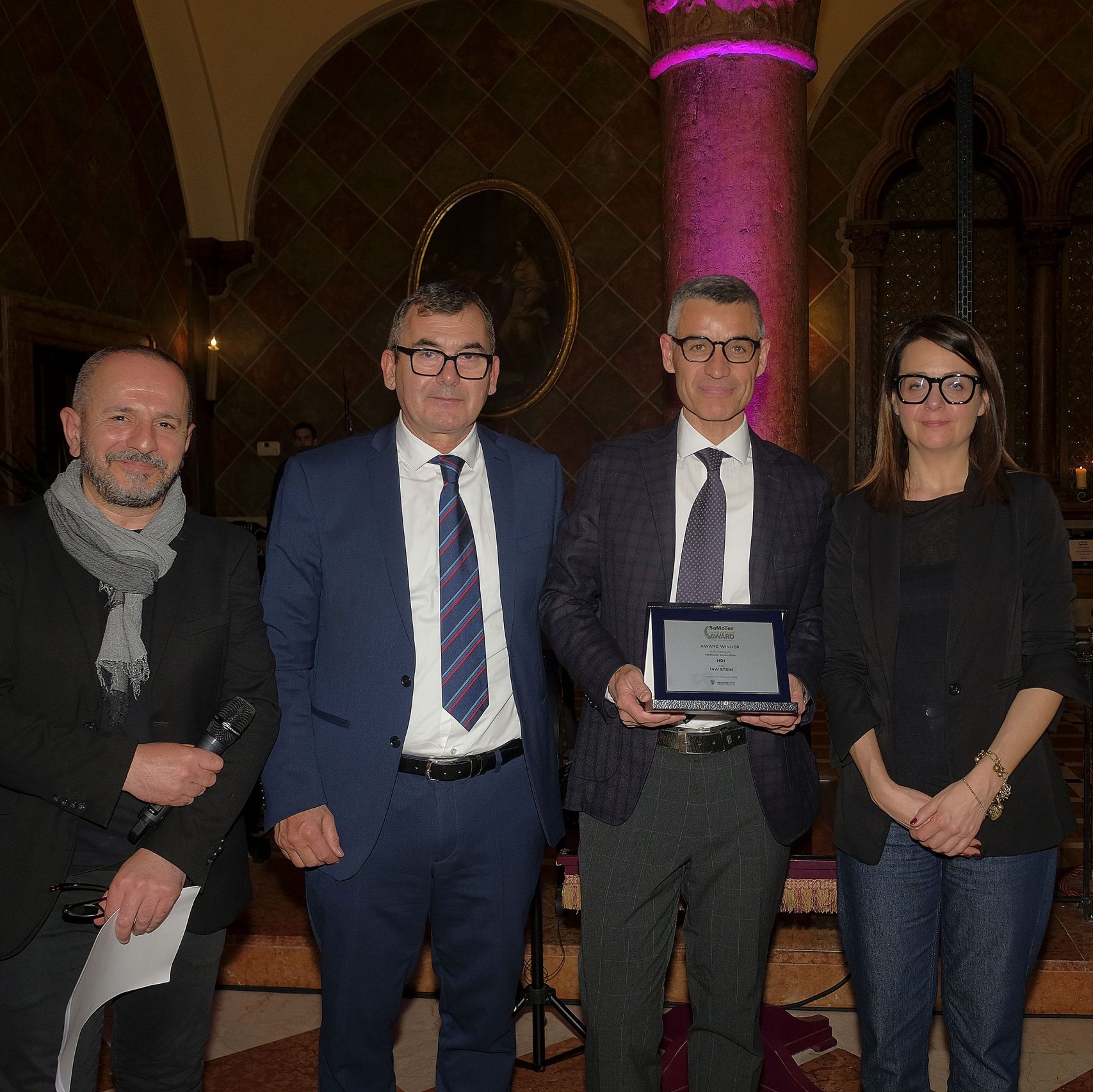 La premiazione di Develon al Samoter Innovation Award