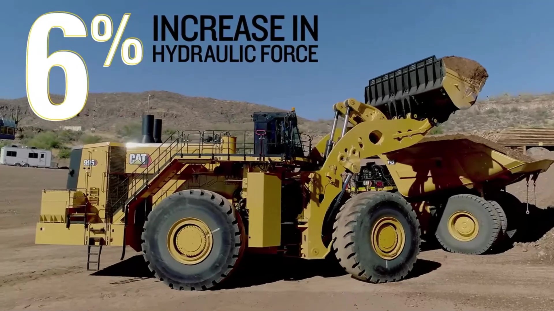 La Caterpillar 995 ha incrementato le forze di strappo