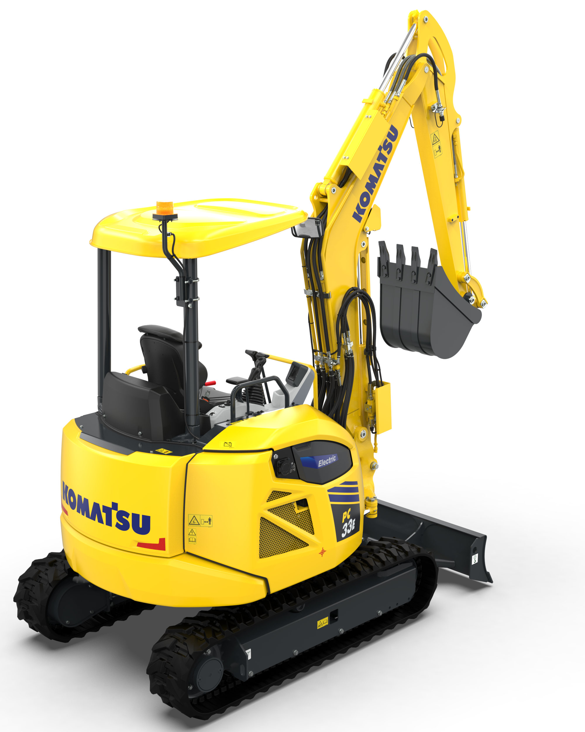 Komatsu ha presentato il nuovo miniescavatore elettrificato PC33E-6