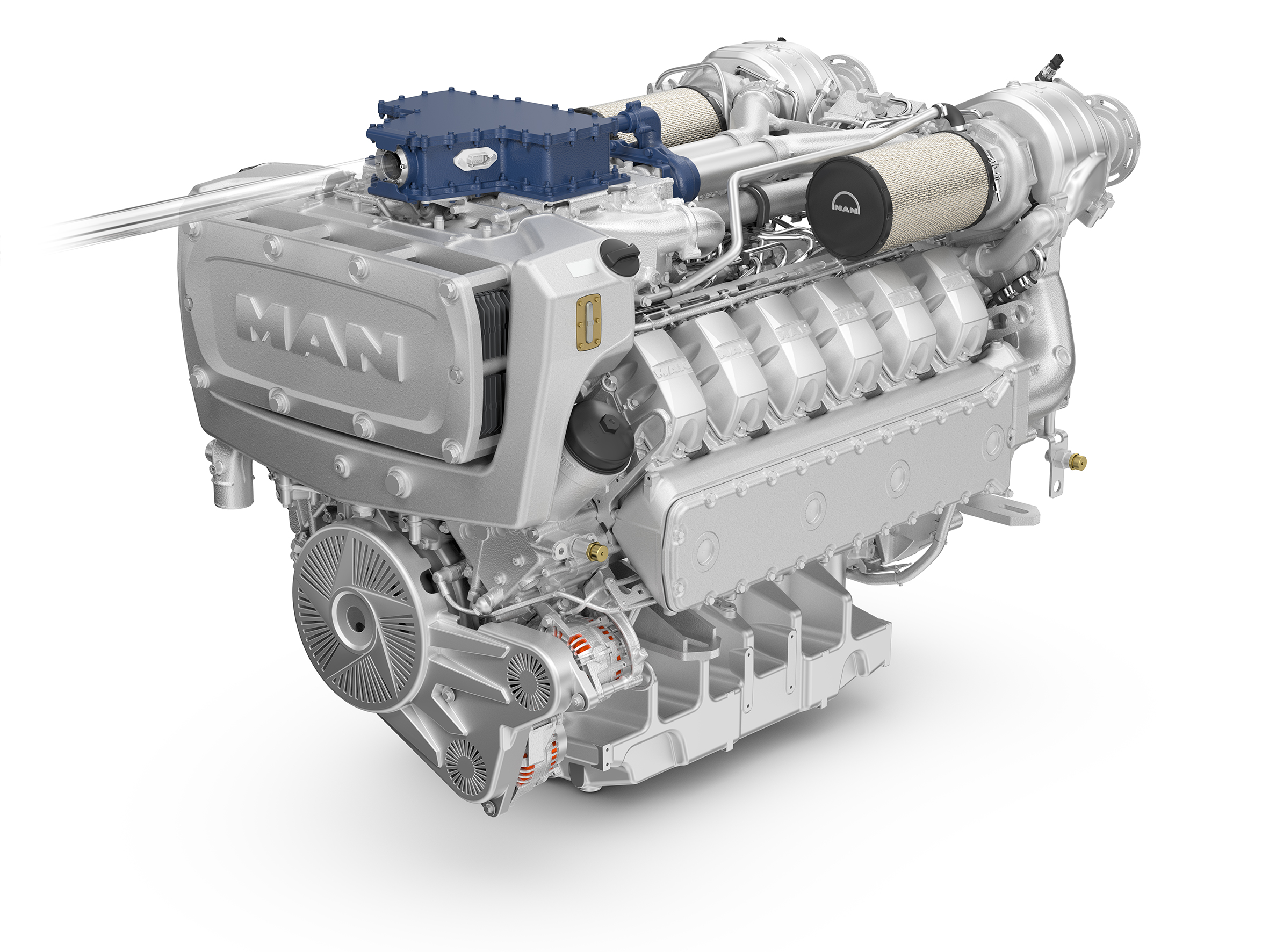 MAN ha una gamma di motori dual-fuel idrogeno/diesel