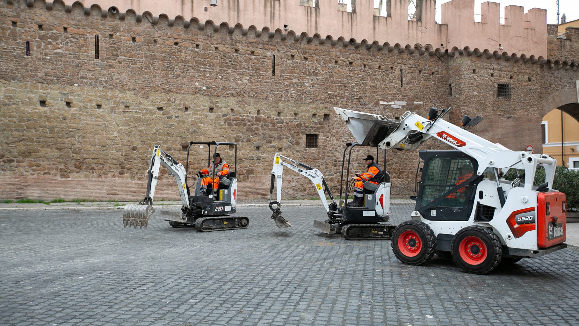 Il parco macchine Bobcat è composto da diversi mezzi molto compatti