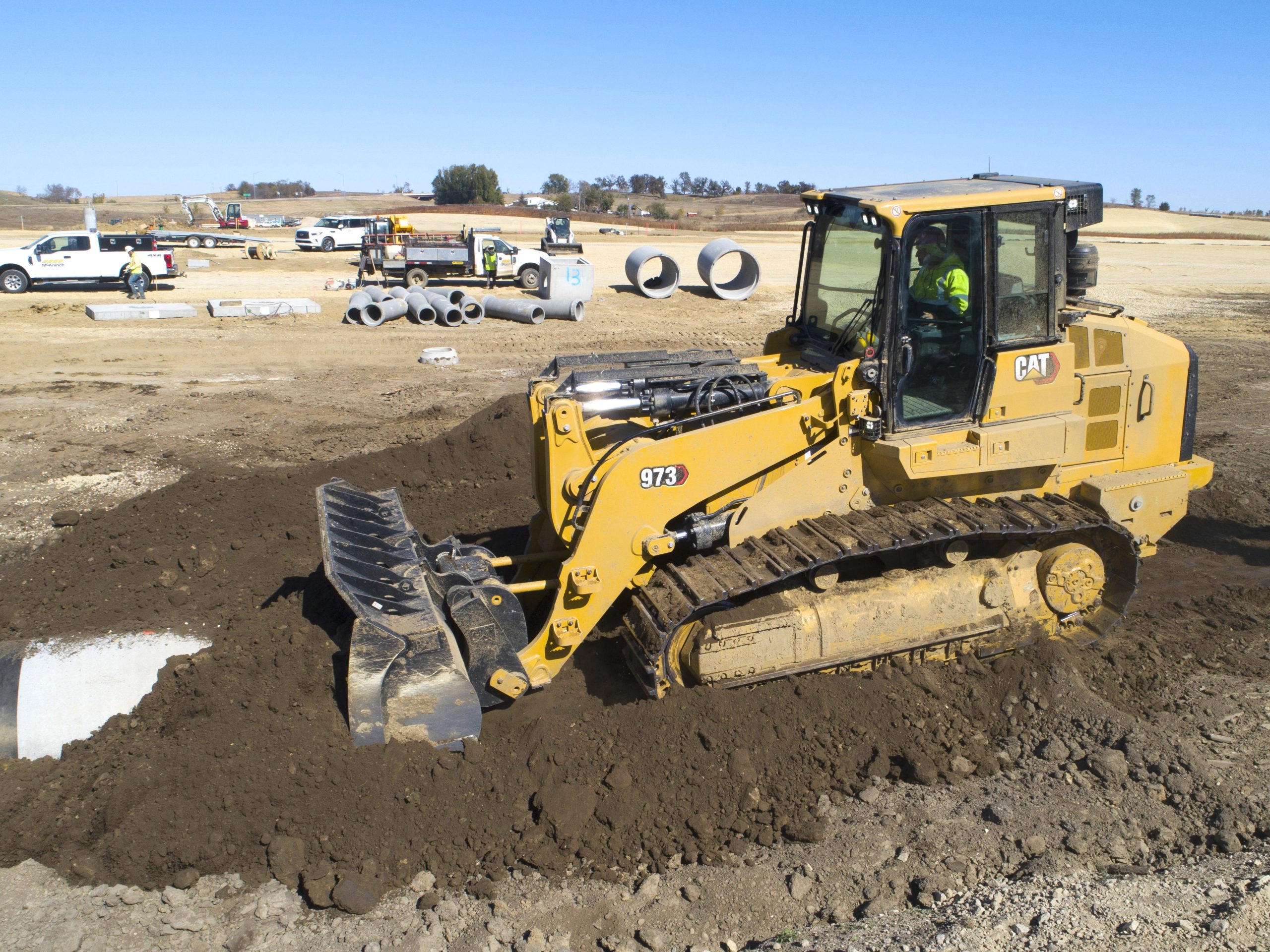 La Caterpillar 973 occupa la posizione di vertice nel mercato mondiale delle pale gommate 