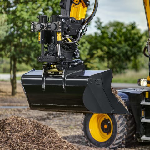 Construction Raptor JCB ha introdotto il nuovo tilt rotator Raptor per l'Hydradig