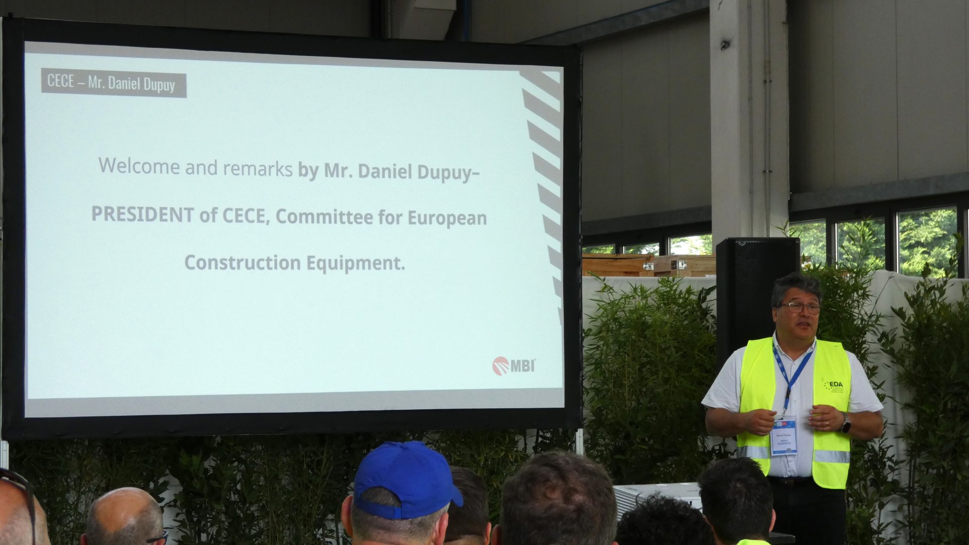 Daniel Dupuy, Presidente del CECE, era presente nel tour