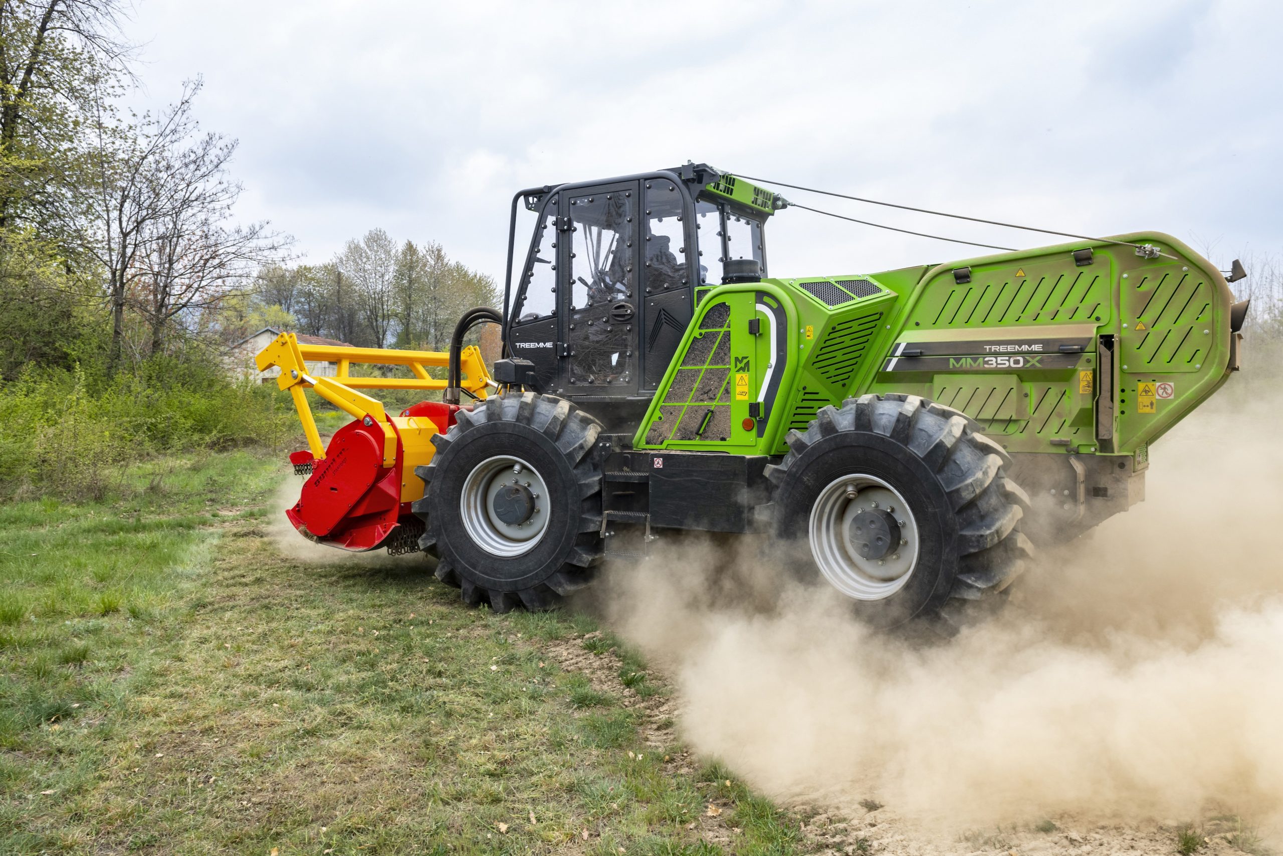MERLO ha presentato il suo trattore forestale MM350X al Futa-Expo