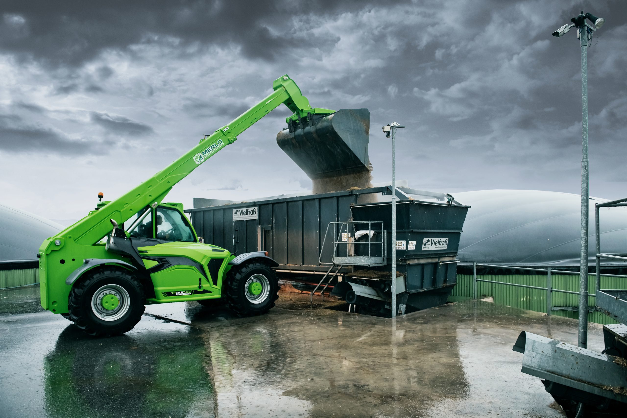 Merlo era presente al Futa-Expo anche con il suo telescopico ad alta capacità TF65.9