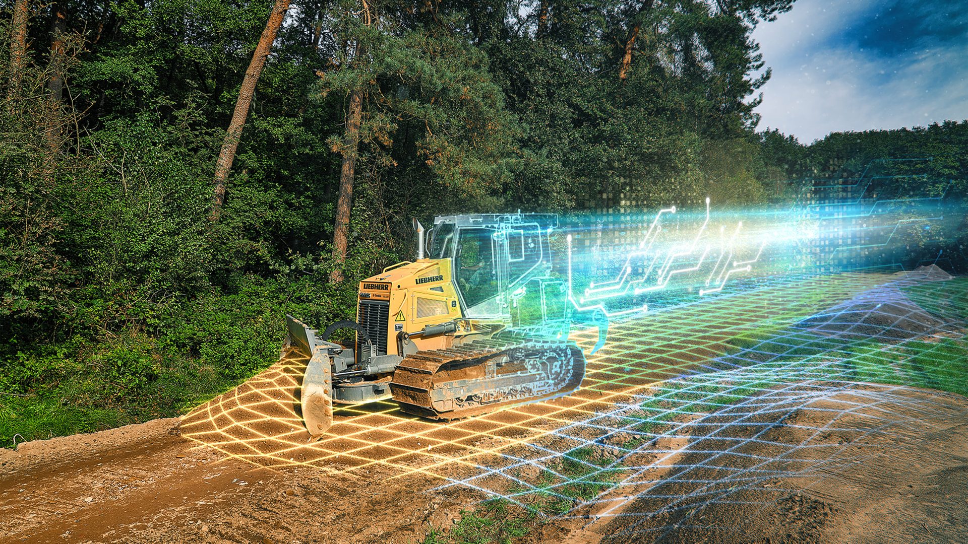 Liebherr Free Modeling consente di gestire e ottenere informazioni molto precise direttamente in cantiere