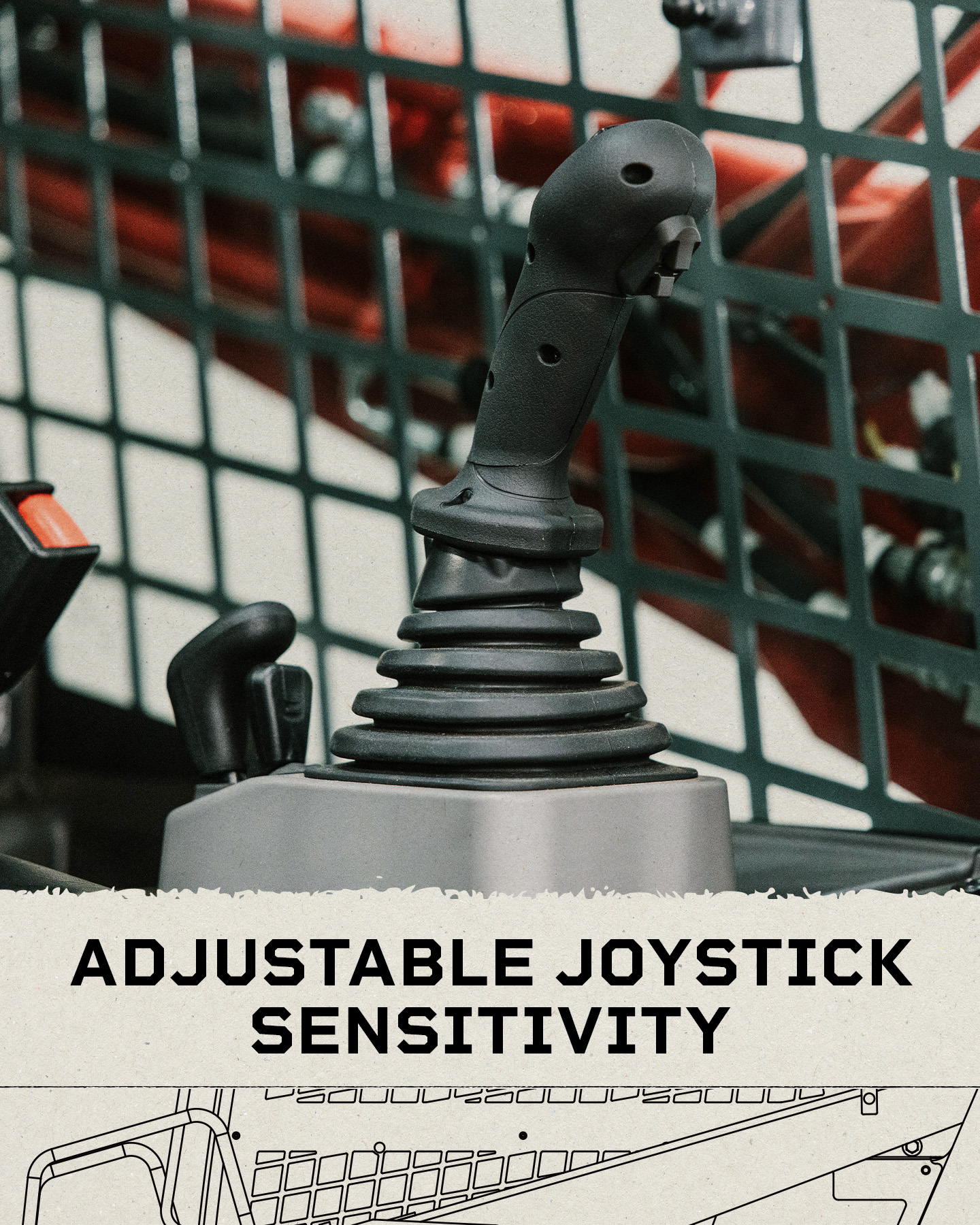 I joystick elettroidraulici della nuova TL11R3 sono regolabili su diversi parametri