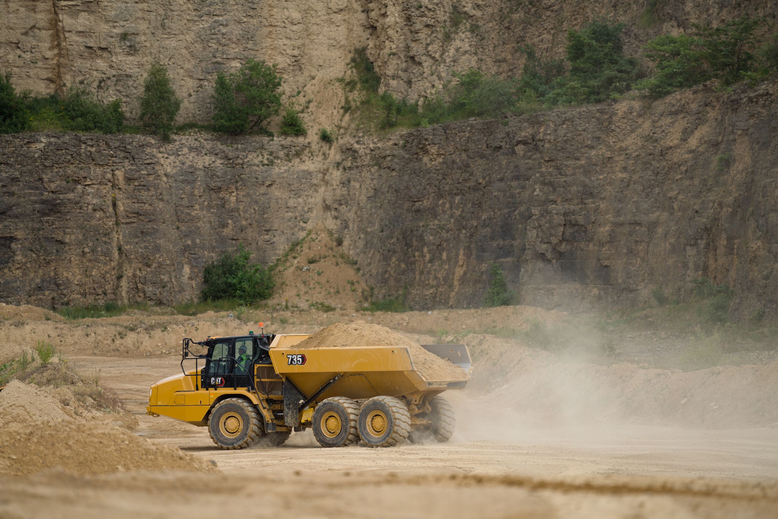 Caterpillar ha introdotto anche il cruise control sui nuovi dumper articolati