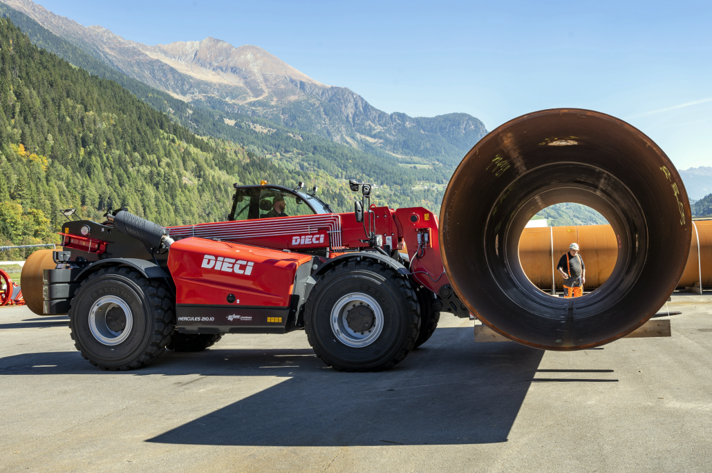 DIECI è presente nel cantiere della Centrale del Ritom con il suo HERCULES 210.10