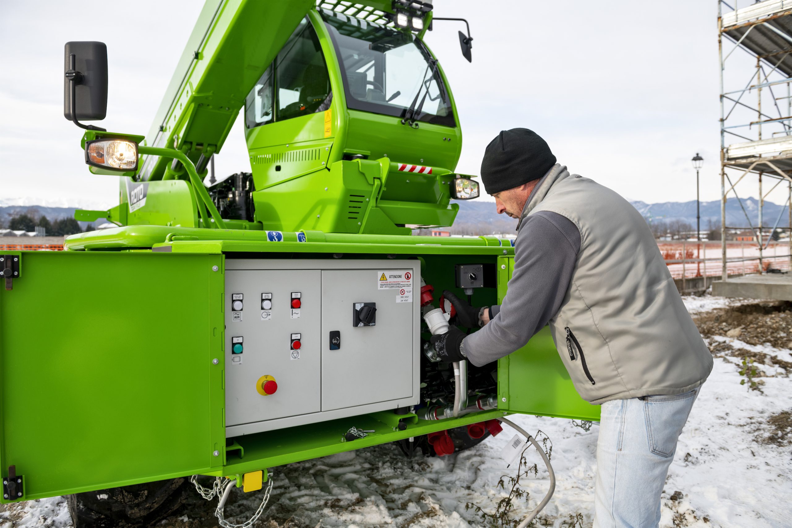 I nuovi Merlo Roto Plug-In permettono di lavorare a emissioni zero locali
