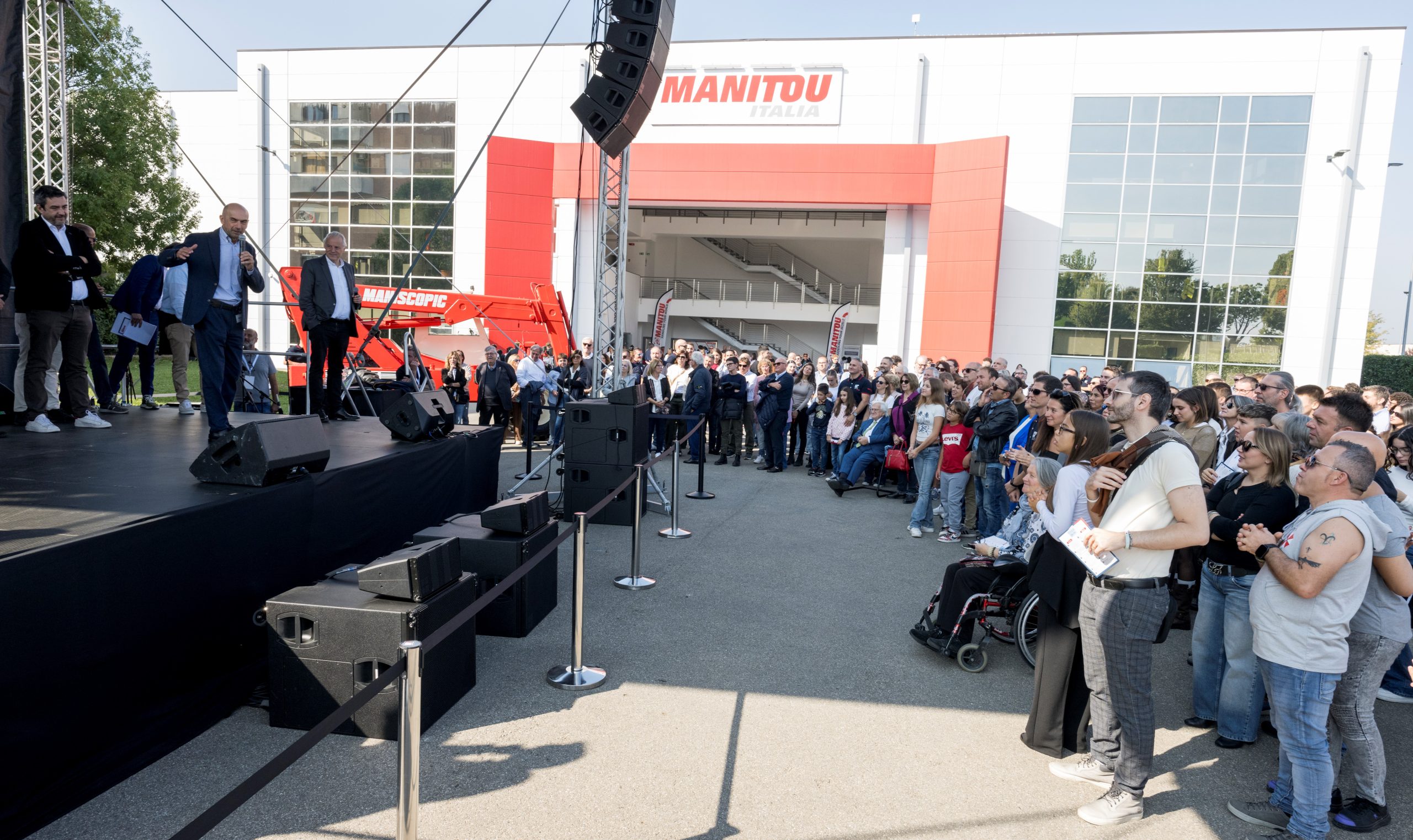 La presenza dei vertici aziendali di Manitou ha permesso di rinsaldare l'unione aziendale