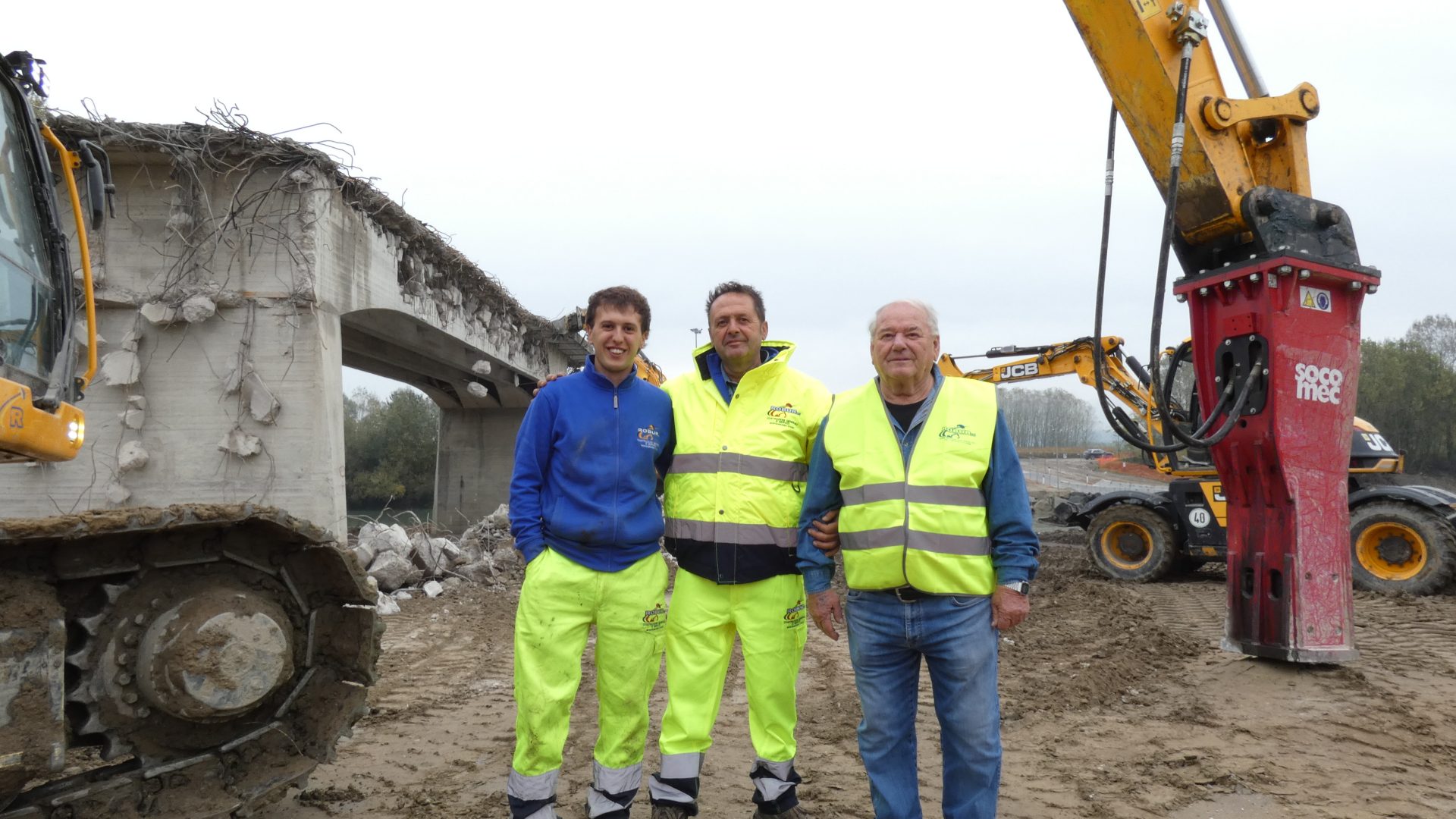 Tre generazioni della famiglia Roero, proprietaria della Robur Srl