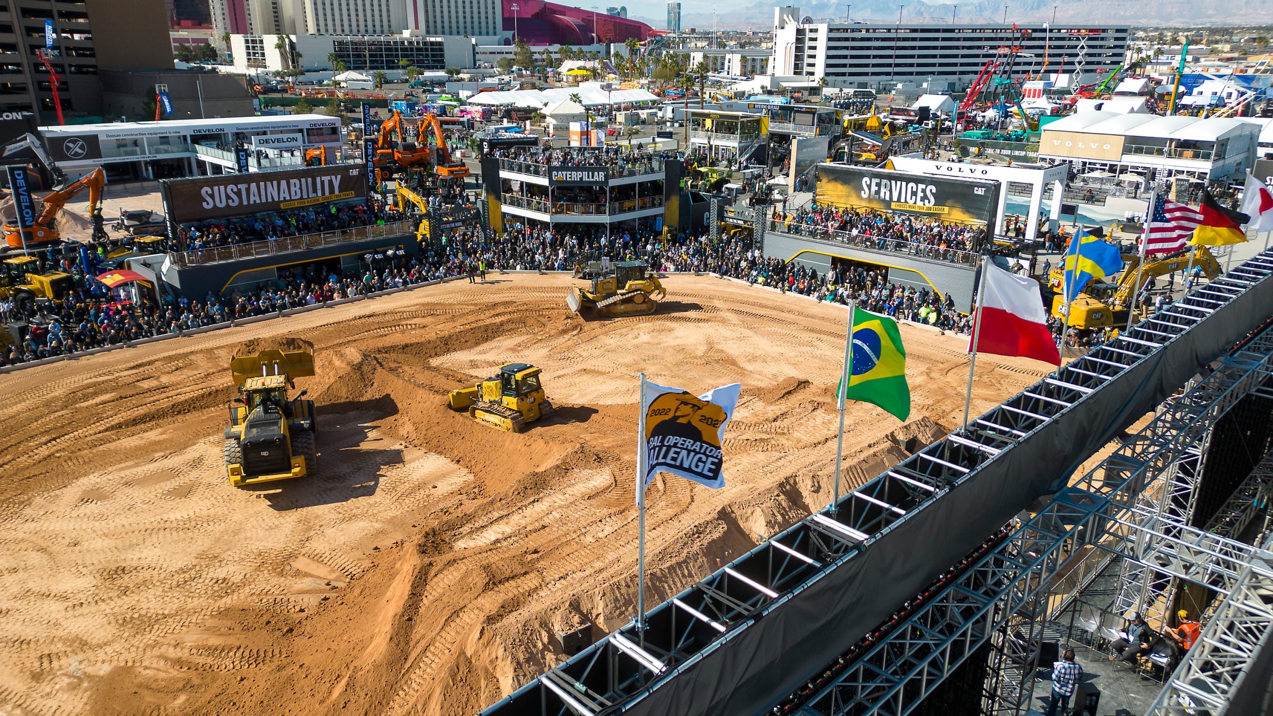 Caterpillar si presenterà al Conexpo nuovamente con l'Operator Stadium