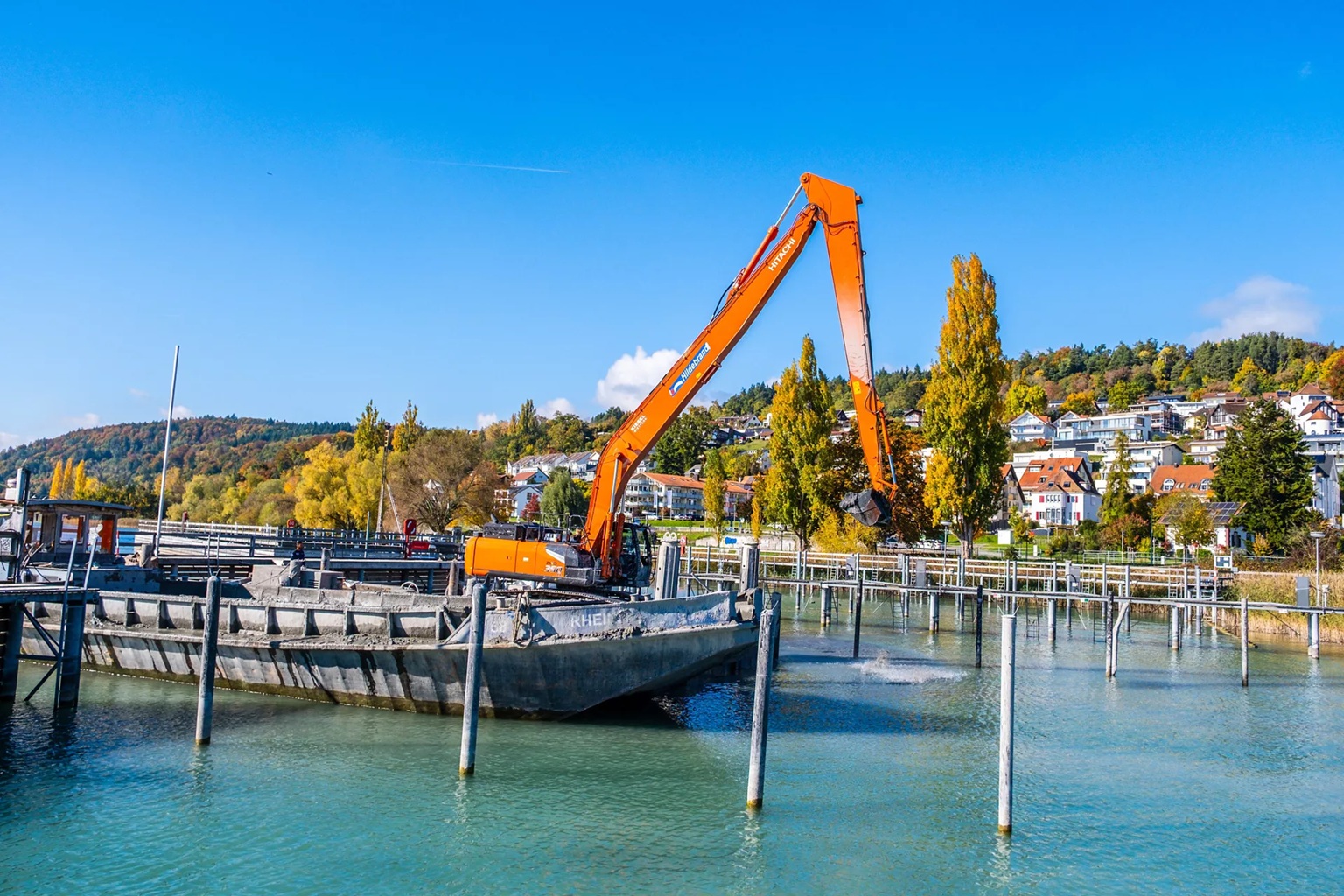 La precisione di Hitachi è stata fondamentale per la conduzione corretta del cantiere