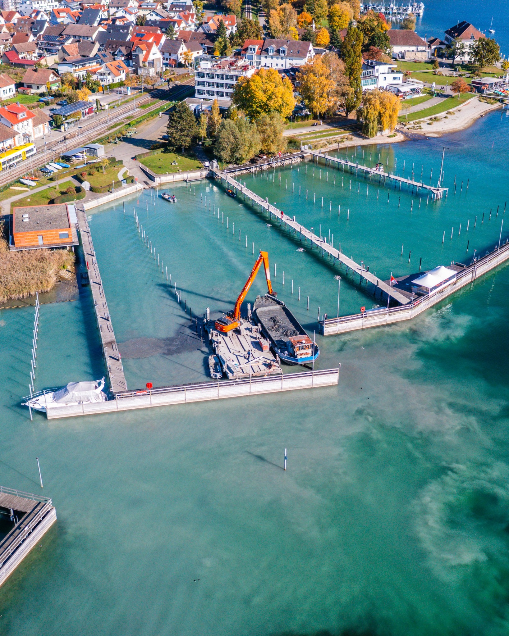 Leica Geosystems ha fornito gli impianti 3D iCON per il lavoro sul Lago di Costanza