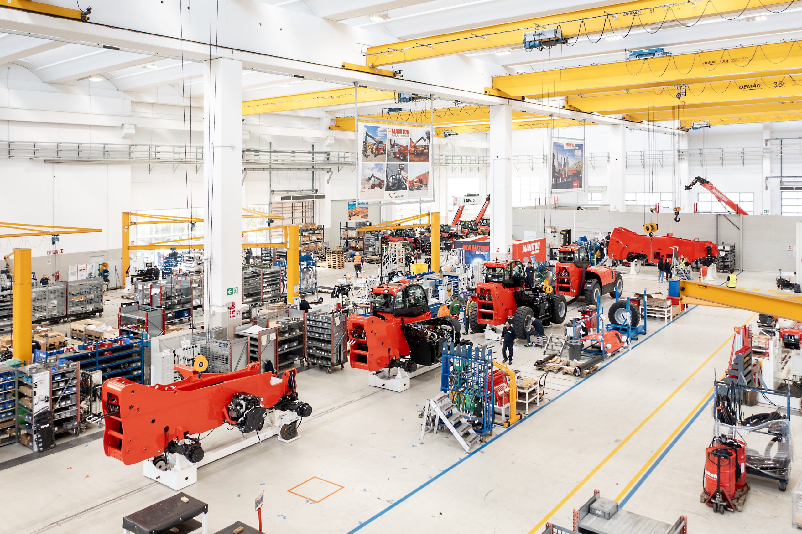 Lo stabilimento di Manitou Italia è all'avanguardia