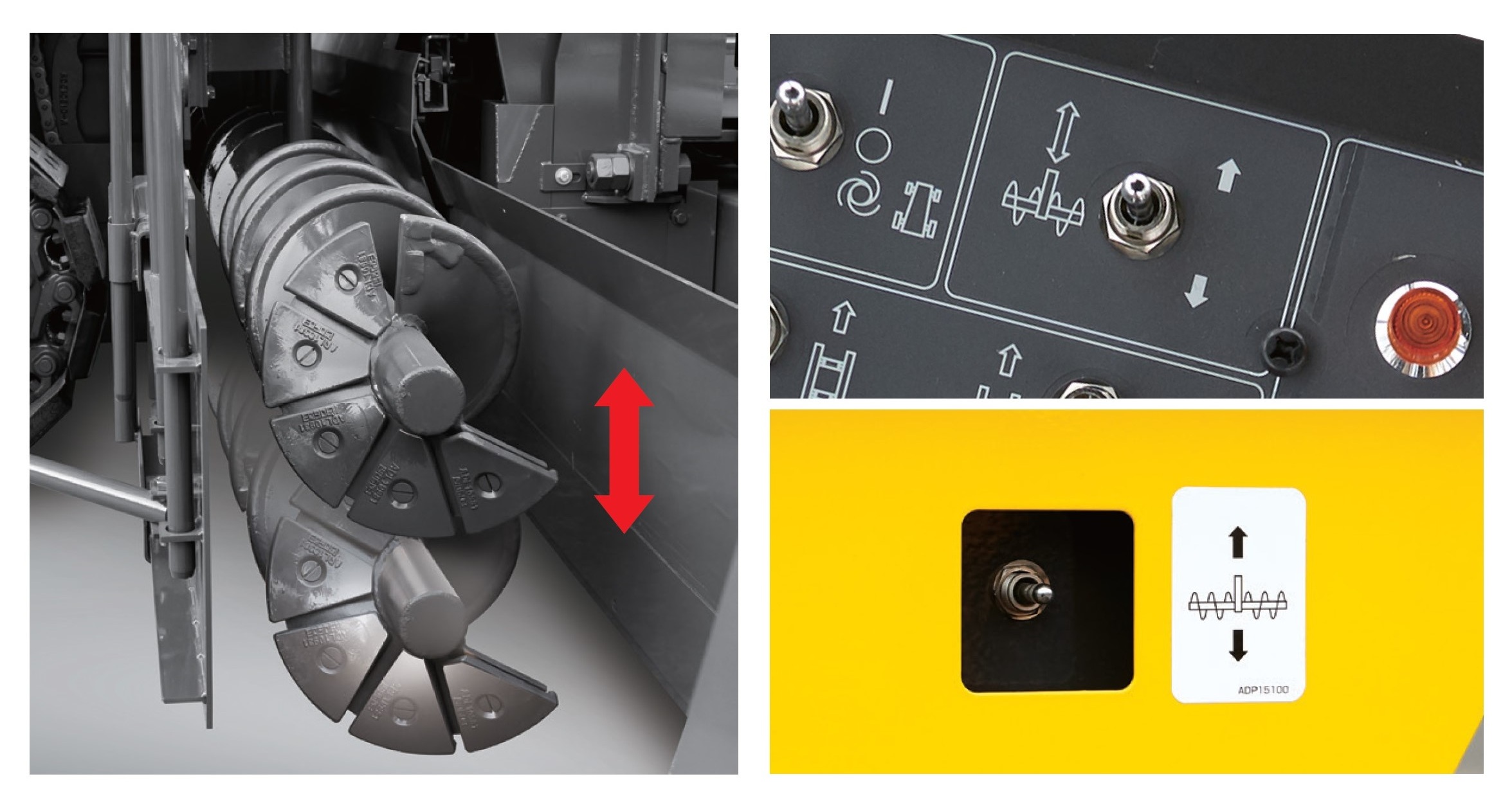 Il banco J-Paver dispone di coclee regolabili idraulicamente