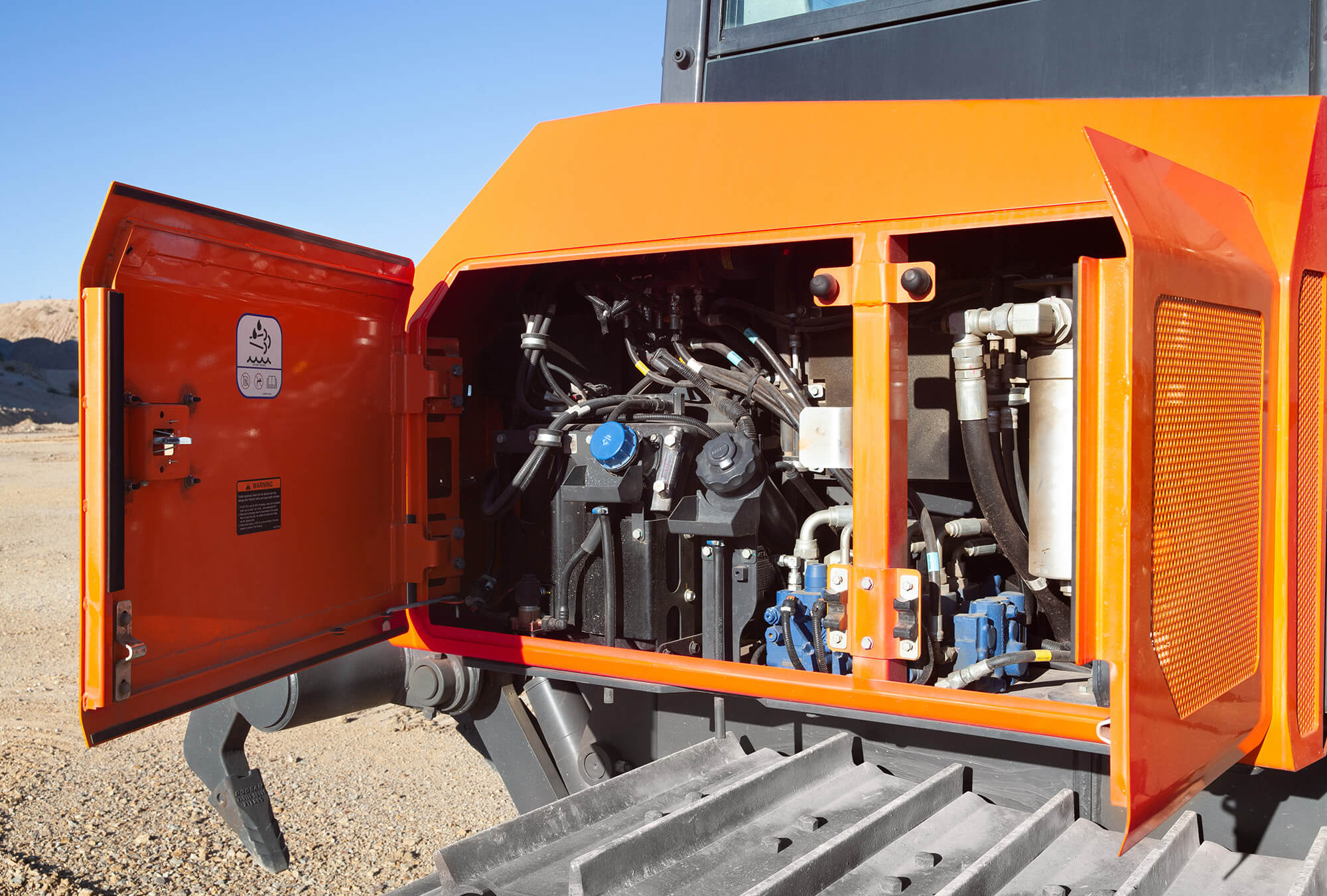 L'accesso per la manutenzione del DD100 avviene senza problemi da terra