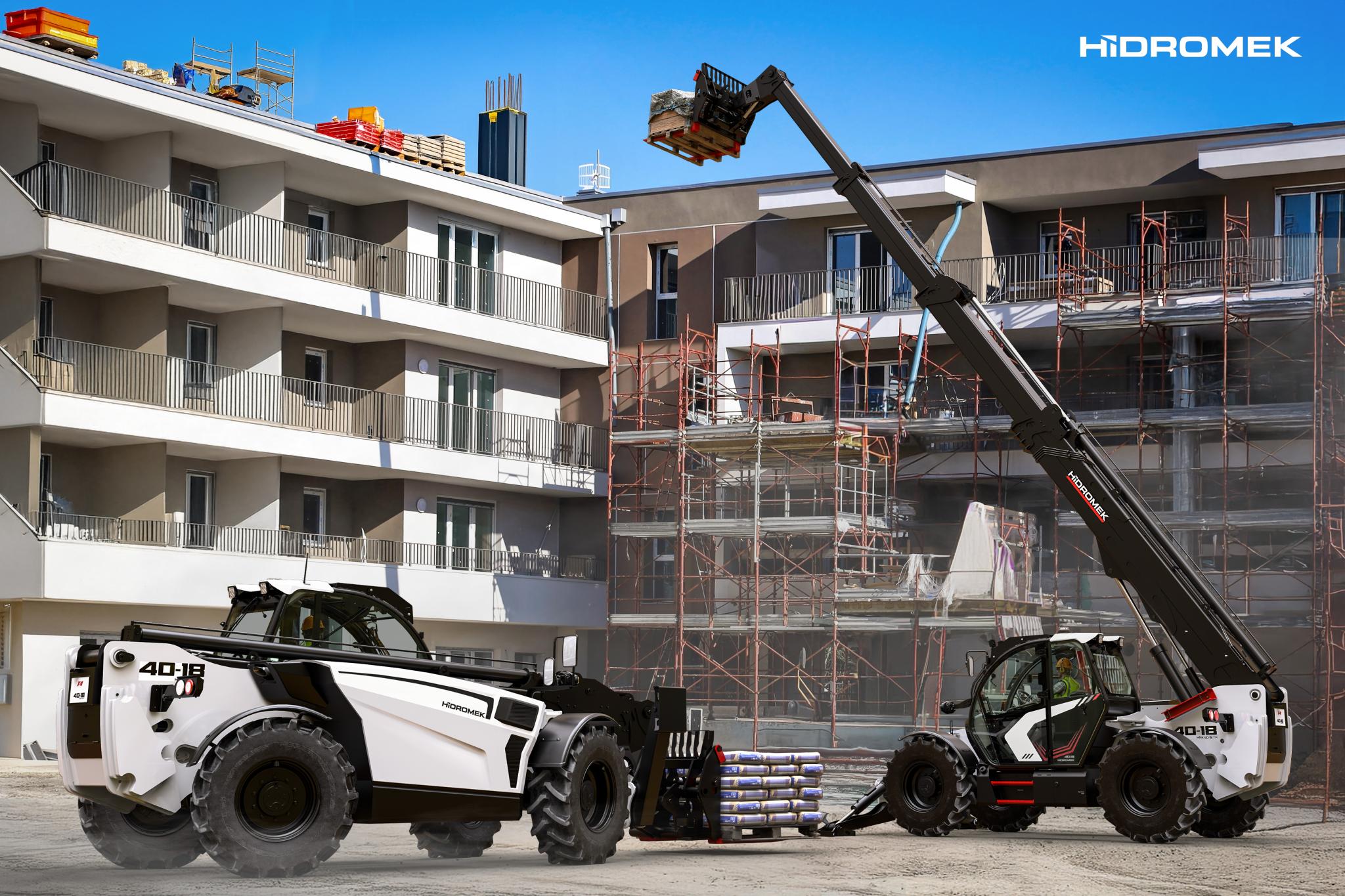 HIDROMEK si è affacciata al mercato dei sollevatori telescopici in modo originale e ben identificato