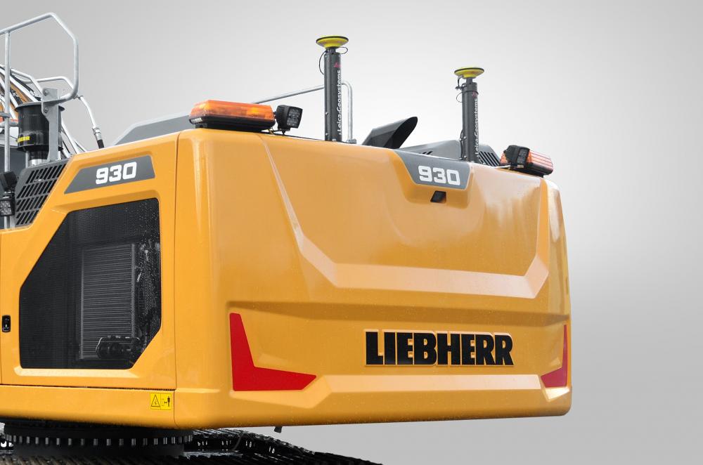 Leica Geosystems consente oggi di avere i sistemi integrati di fabbrica sugli escavatori Liebherr