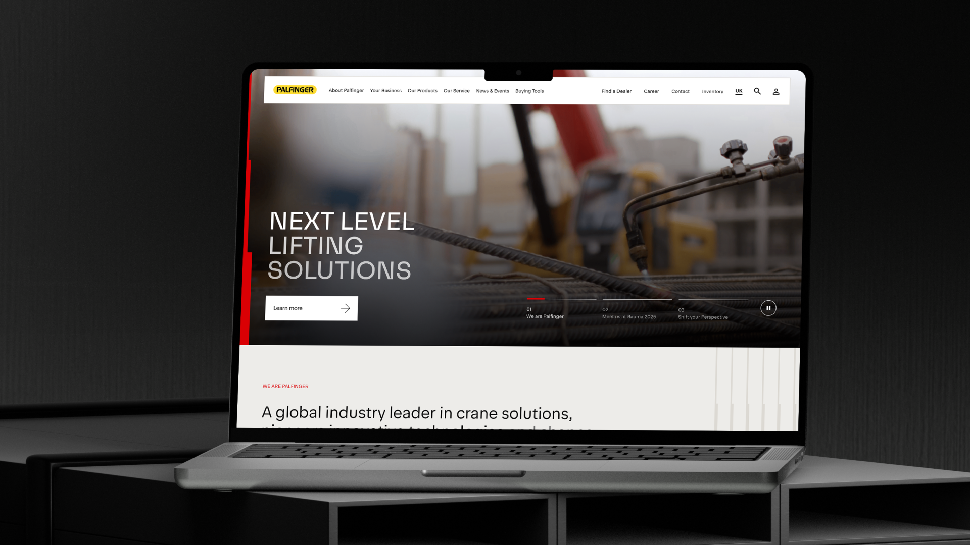 Il nuovo sito web di Palfinger è stato unificato a livello aziendale