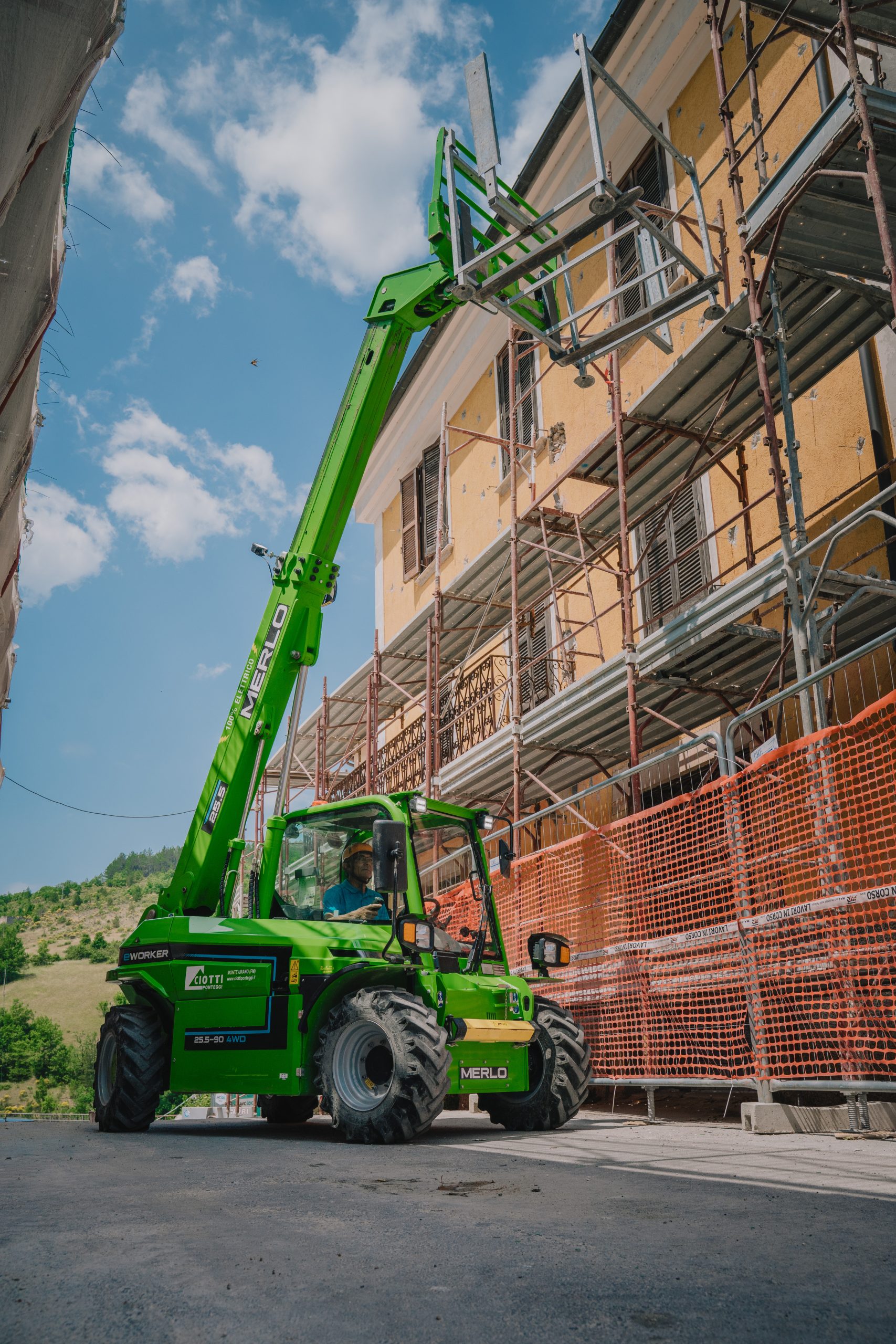 Merlo ha aperto nuove frontiere applicative con il suo e-Worker elettrico