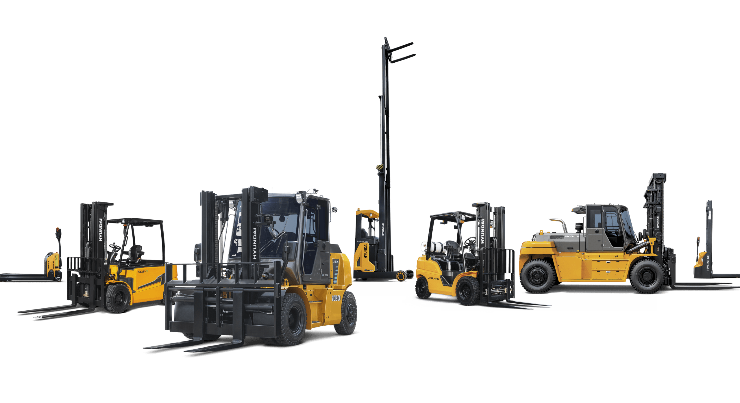 3. La gamma di prodotti di Hyundai Material Handling comprende carrelli elevatori elettrici, diesel e a GPL (da 1,5 a 30 tonnellate) e attrezzature per magazzini.