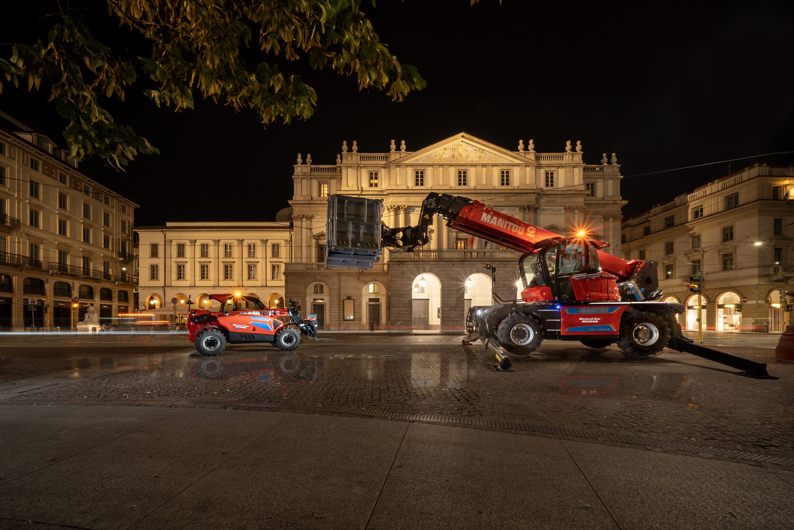 Manitou ha una gamma completa di sollevatori telescopici elettrificati