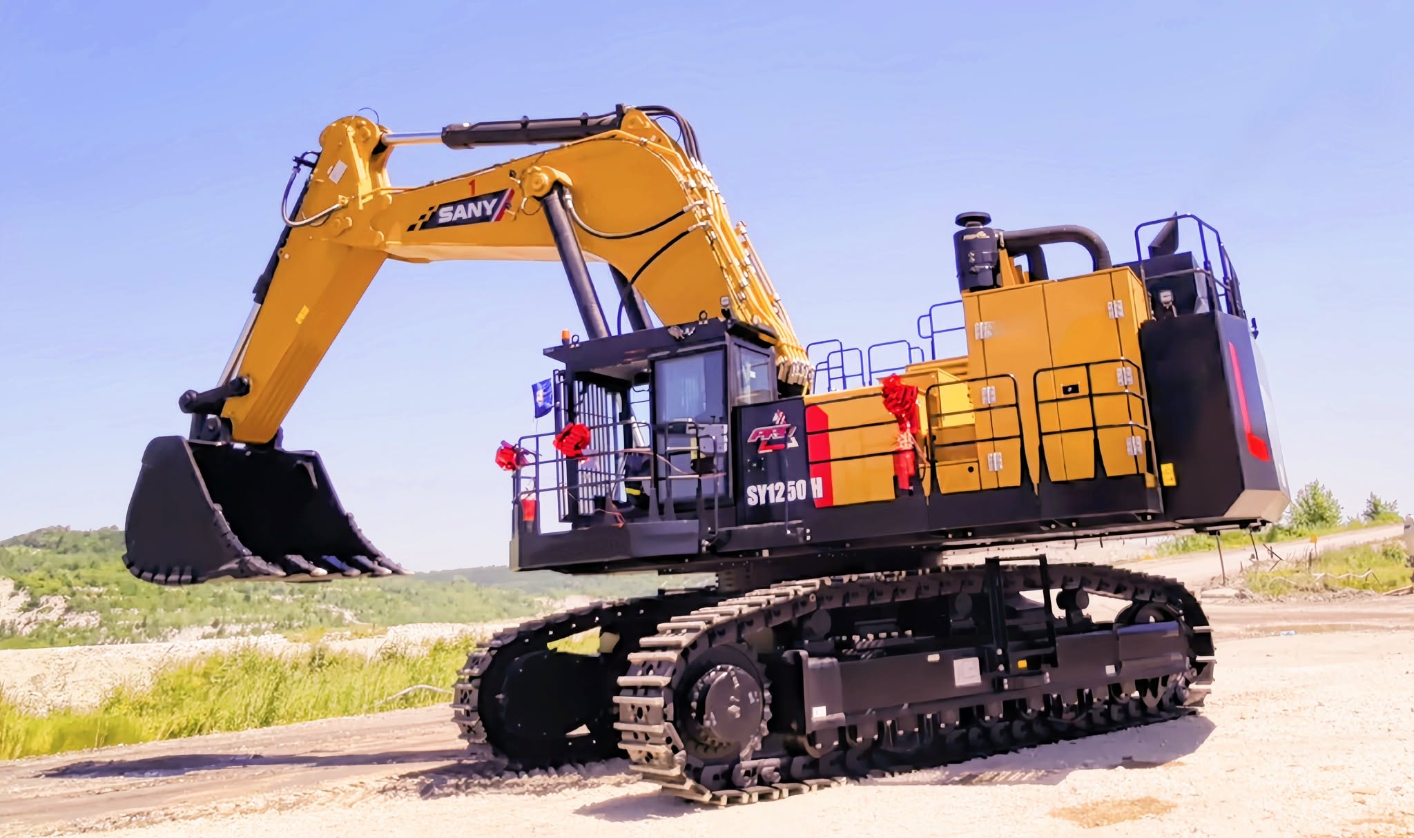 Il Sany SY1250H supera le 100 tonnellate di peso operativo