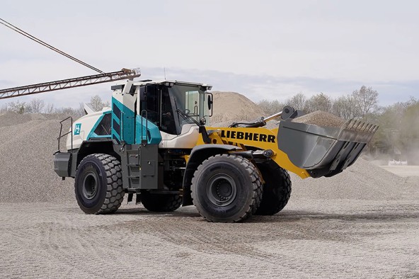 La Liebherr L566H consente una drastica riduzione delle emissioni, senza pregiudicare le prestazioni.